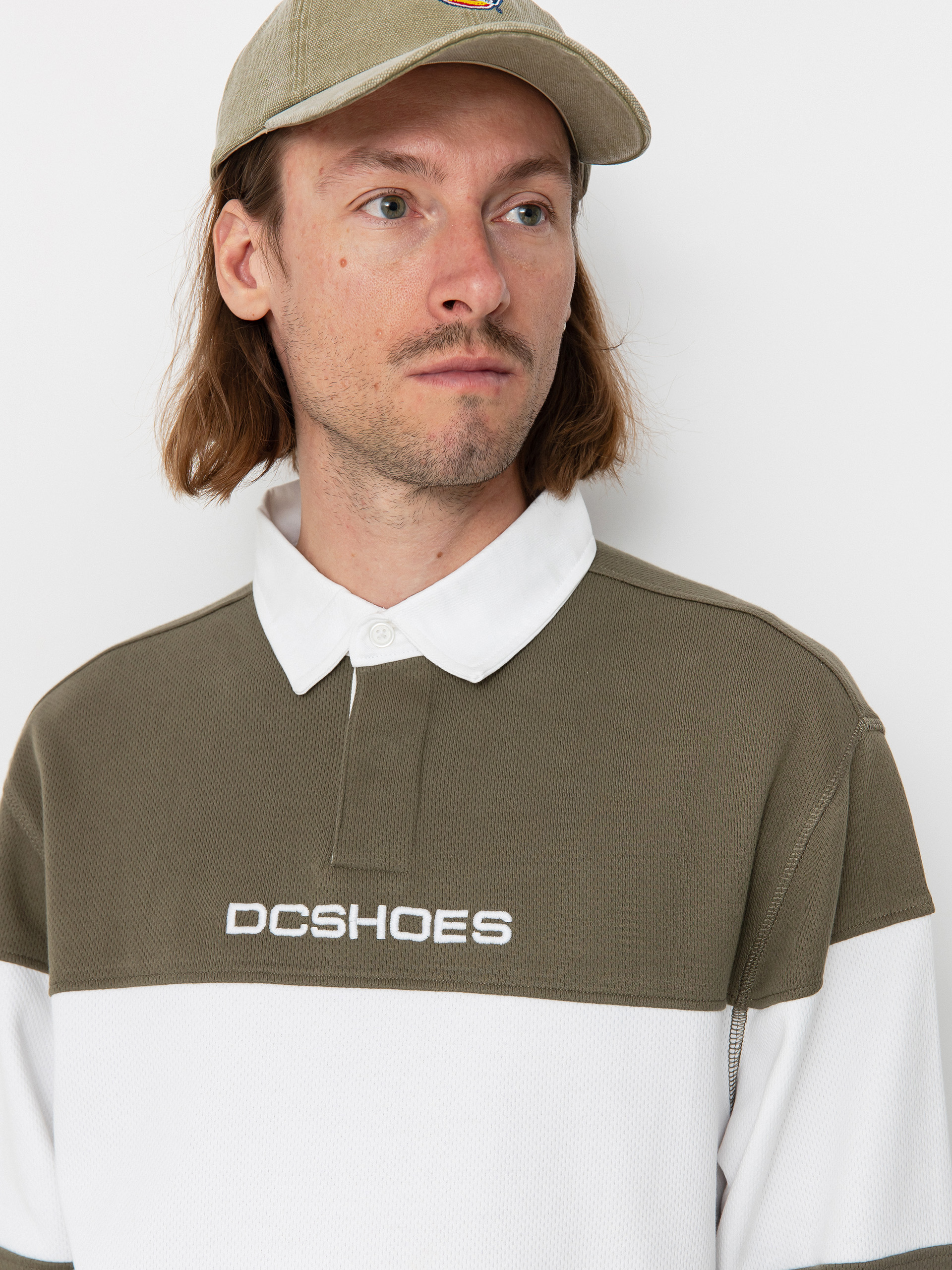 DC Half Time Polo Longsleeve (vetiver)