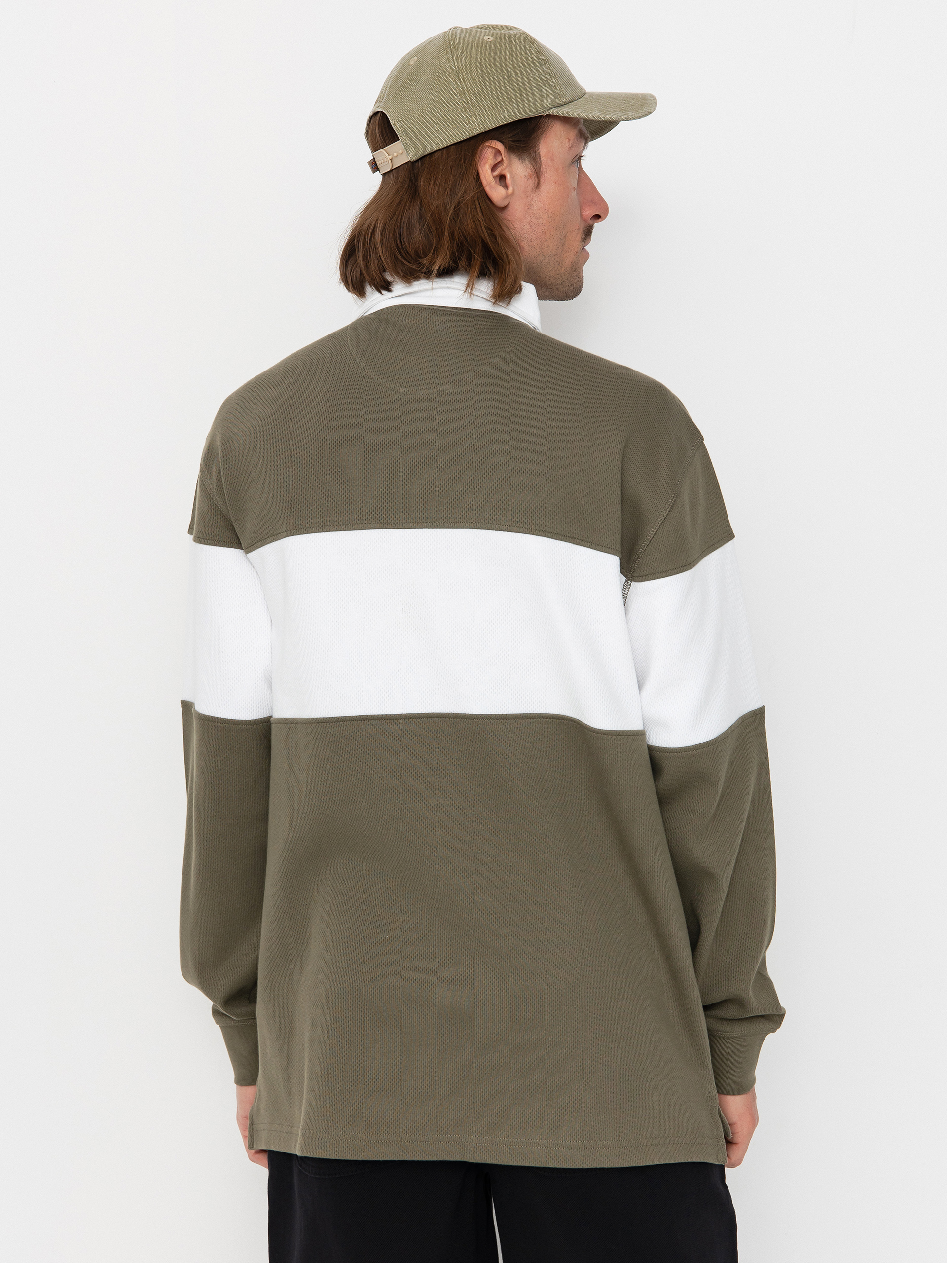 DC Half Time Polo Longsleeve (vetiver)