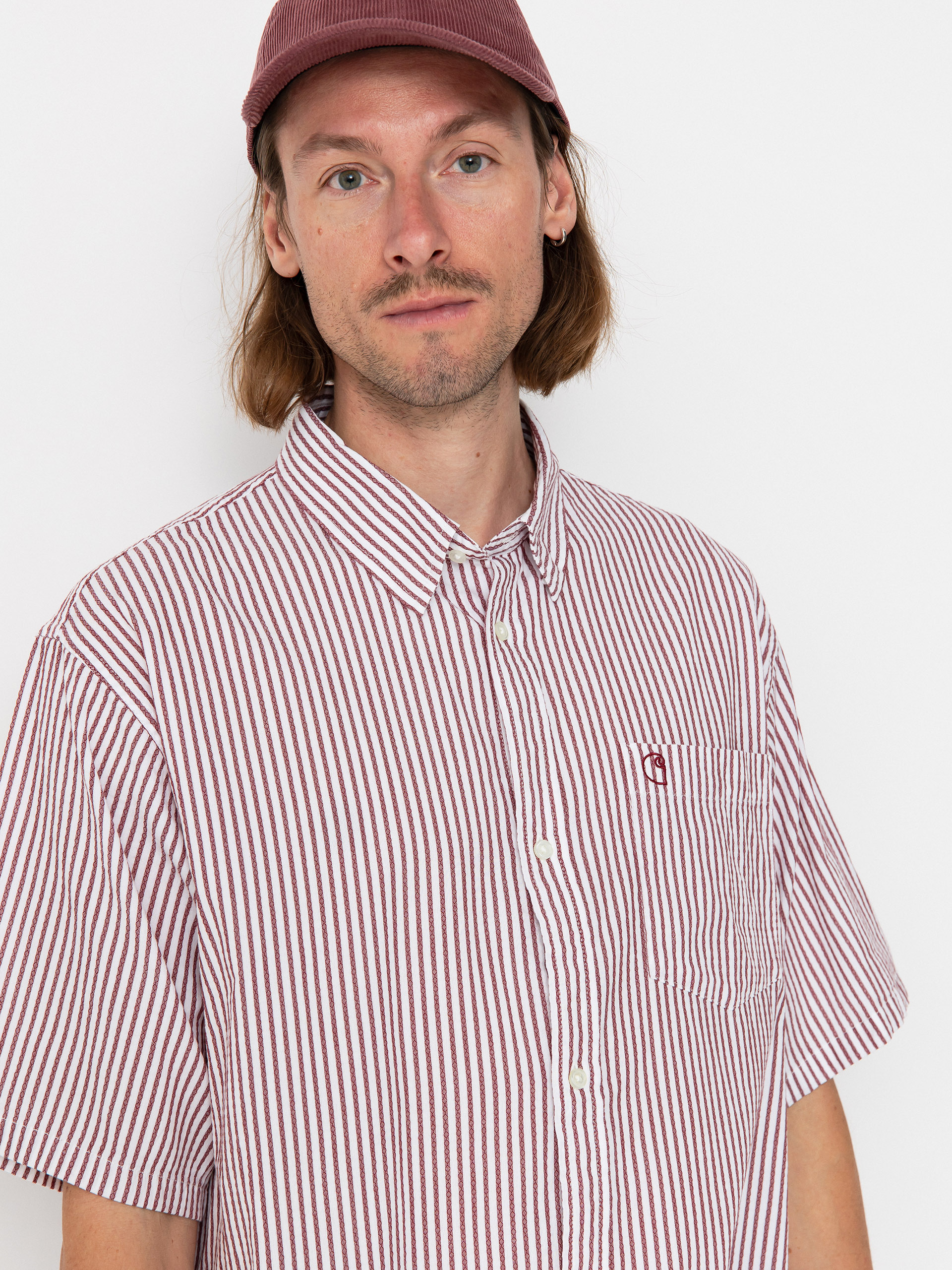 Carhartt WIP Shirt Phelps (phelps stripe/mulberry)