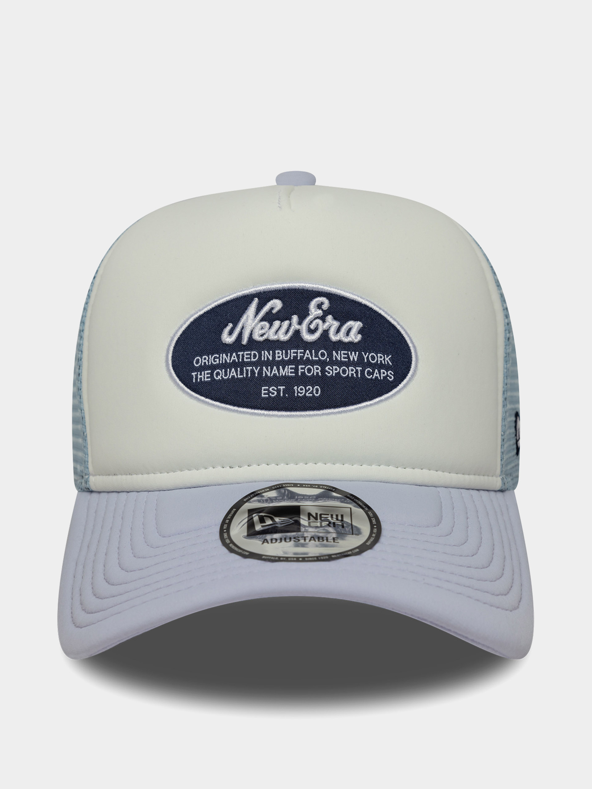 New Era Cap Oval Foam Patch Trucker (white/violet)