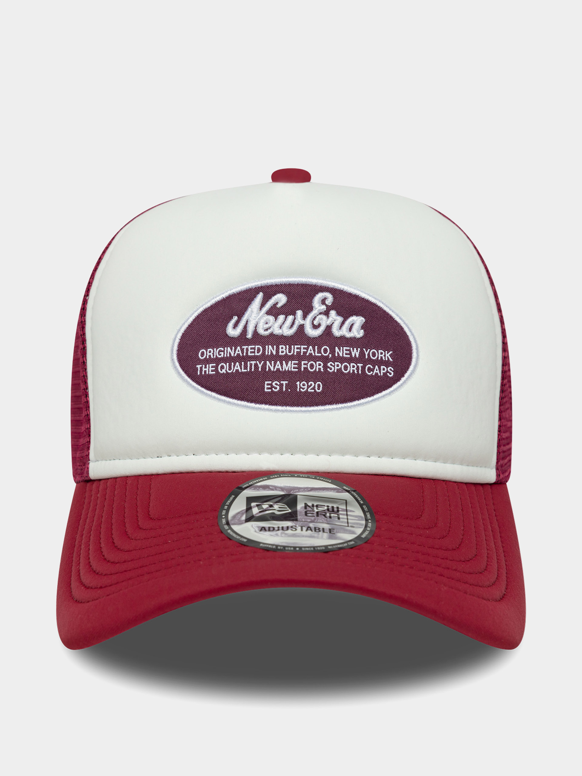 New Era Cap Oval Foam Patch Trucker (cherry/white)