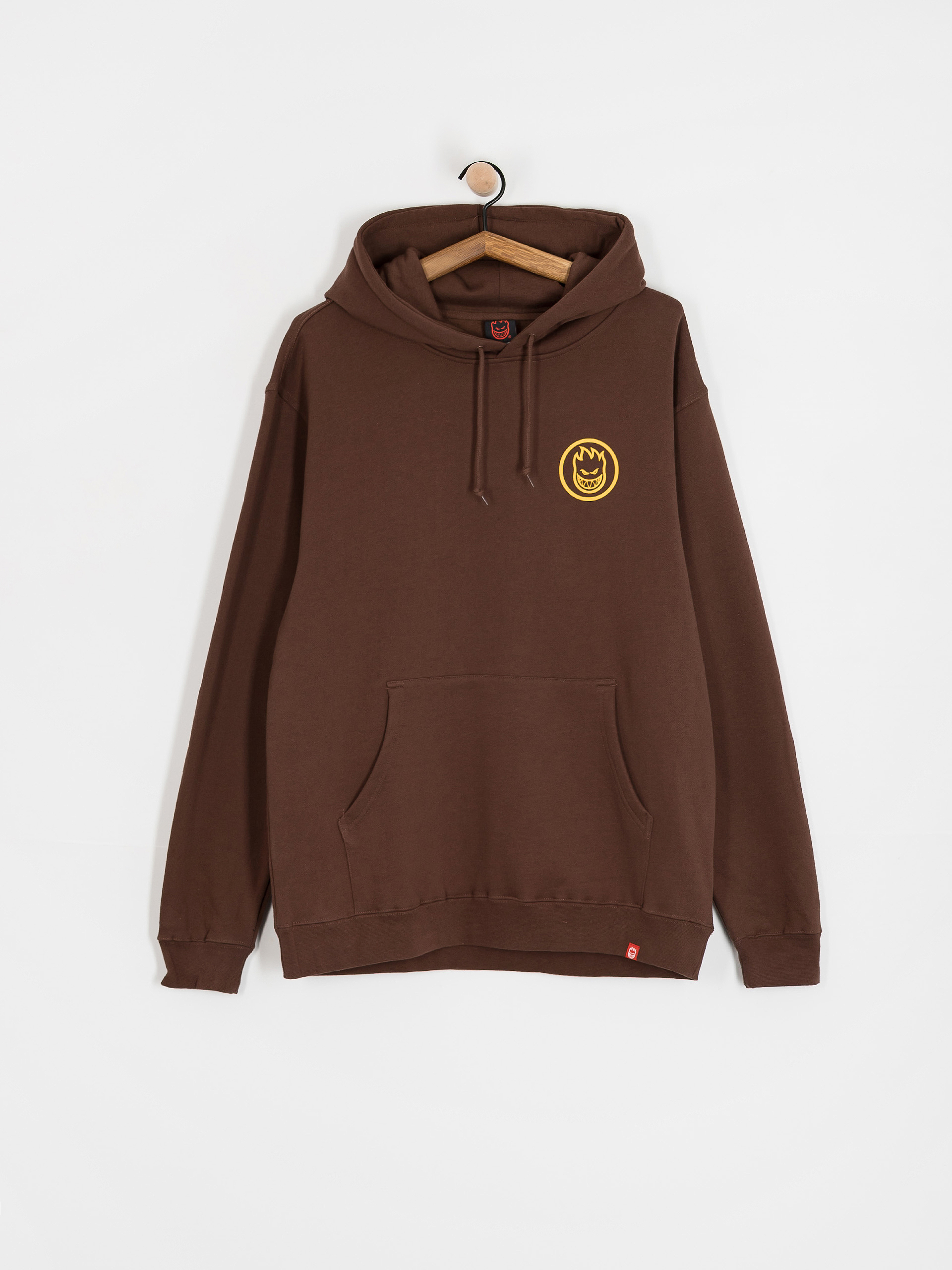 Spitfire Classic Swirl HD Hoodie (brown w/gold prints)