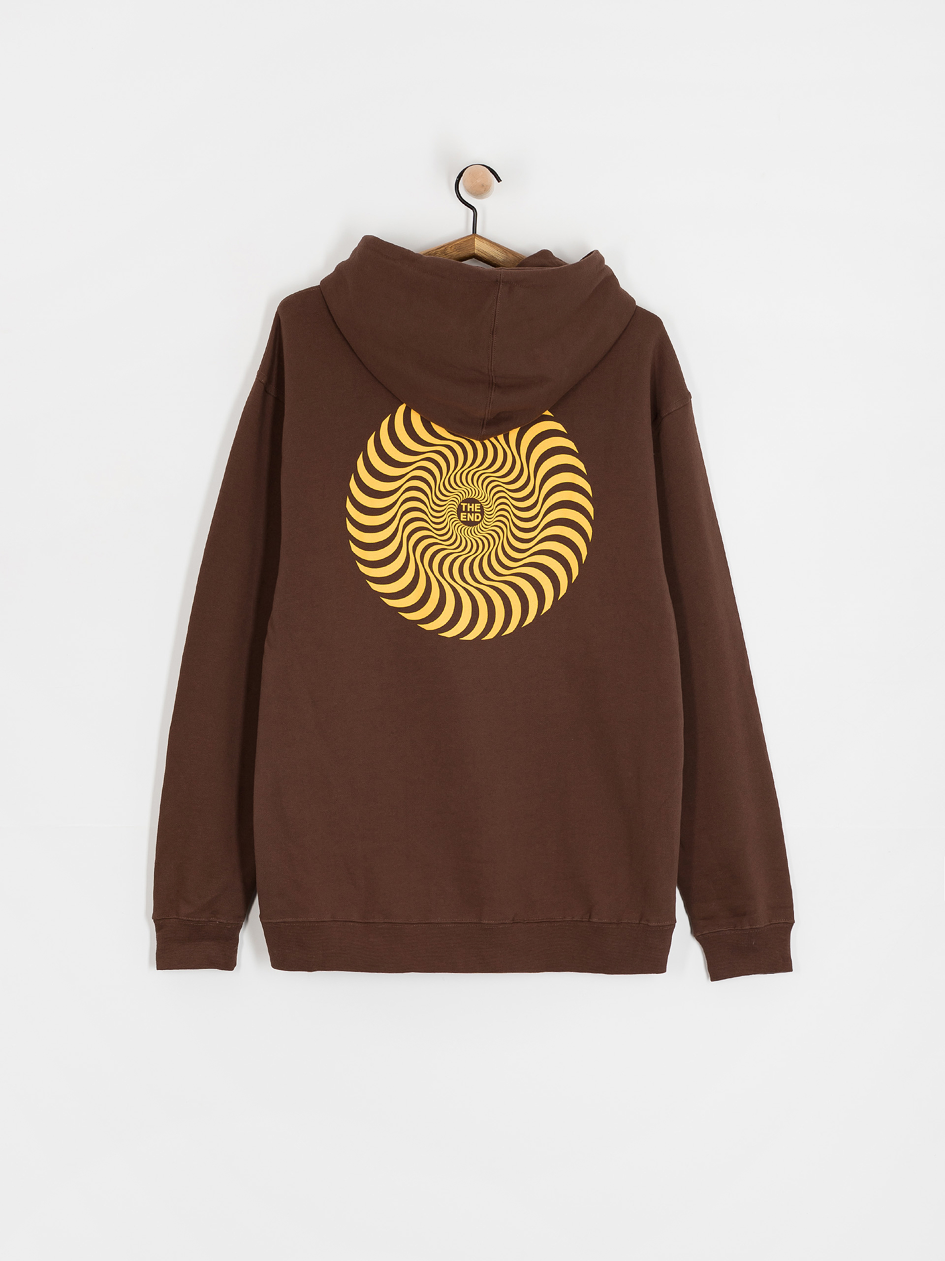Spitfire Classic Swirl HD Hoodie (brown w/gold prints)
