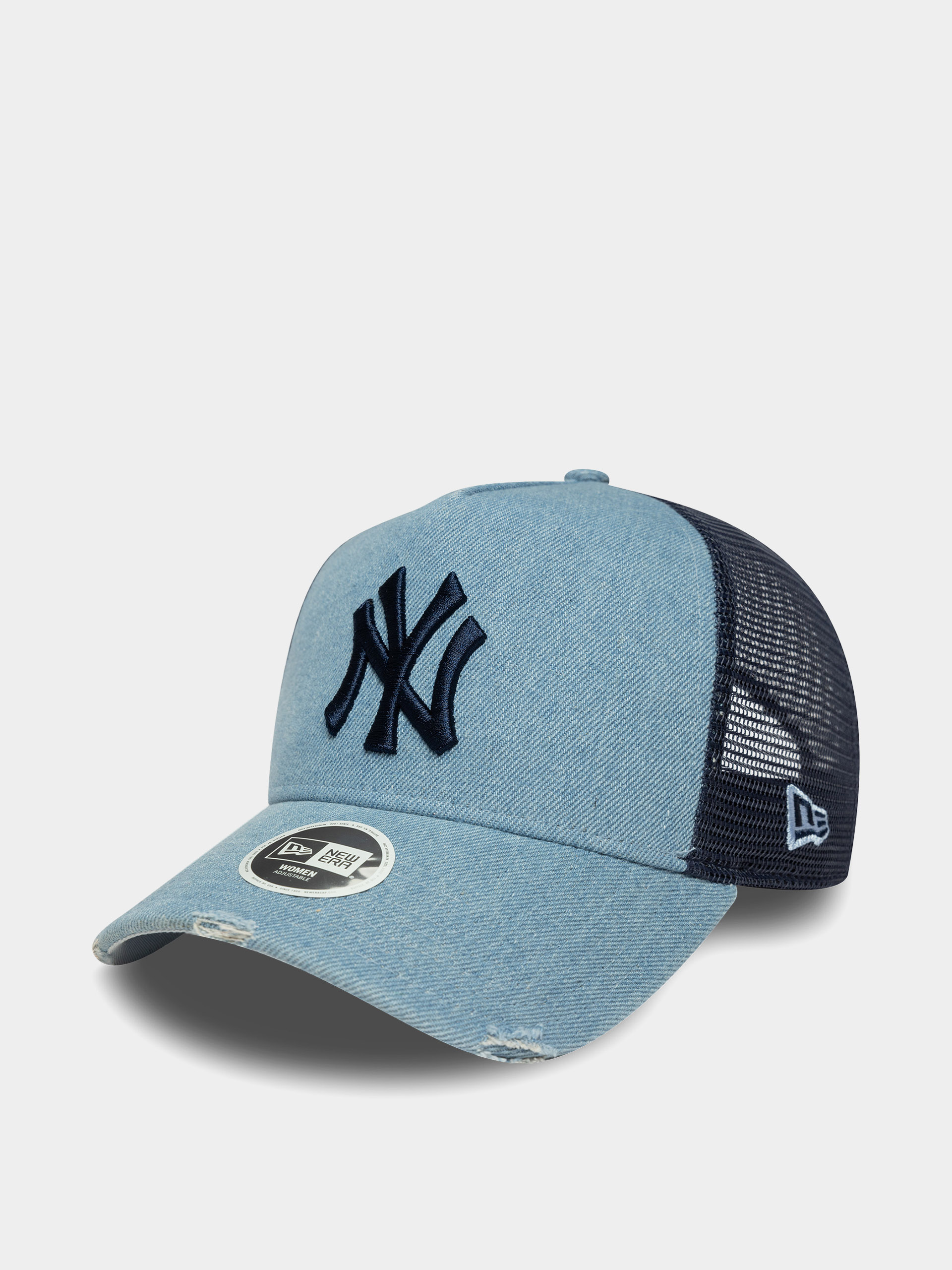 New Era Cap Denim Trucker New York Yankees Wmn (blue)