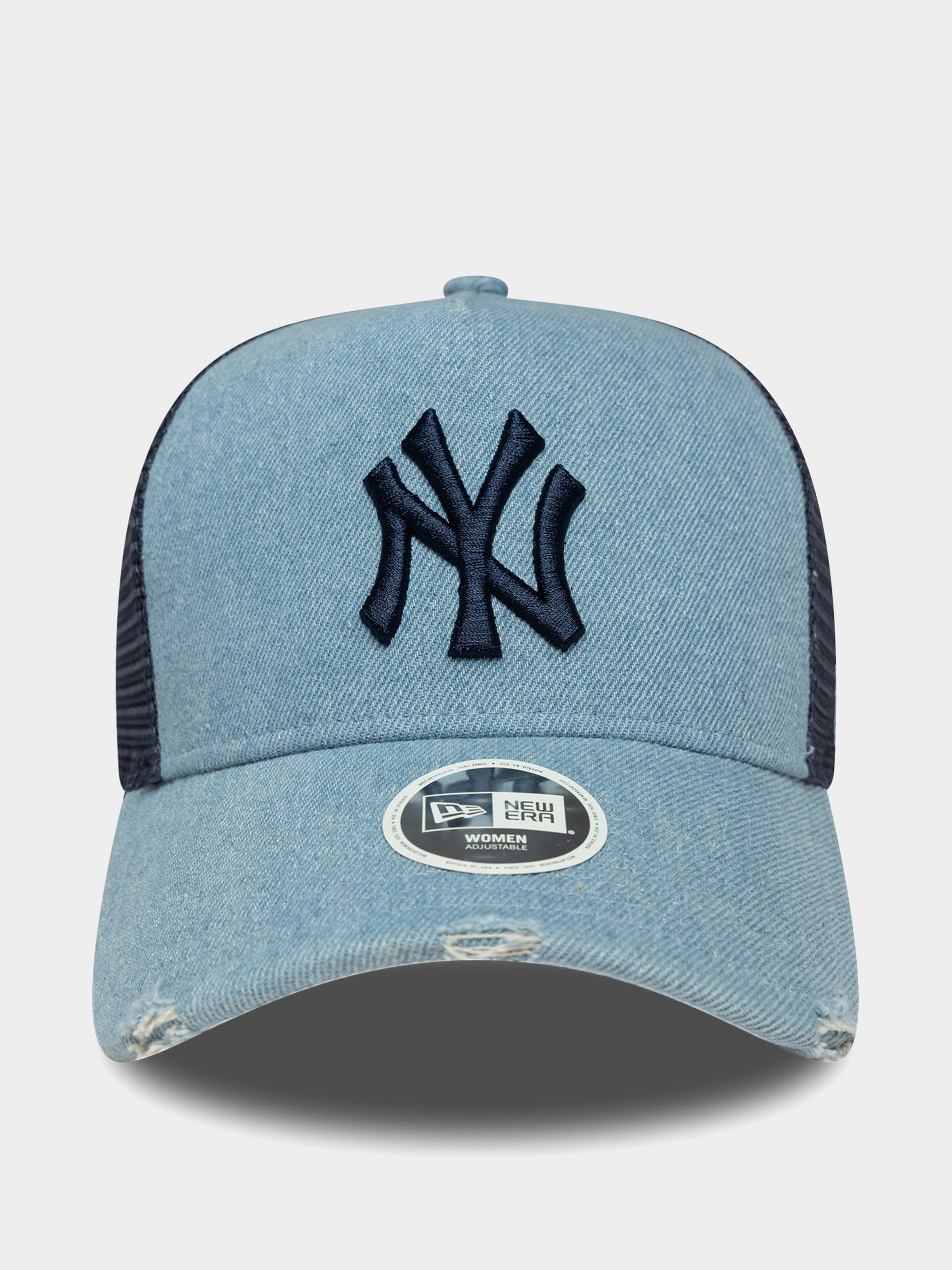 New Era Cap Denim Trucker New York Yankees Wmn (blue)