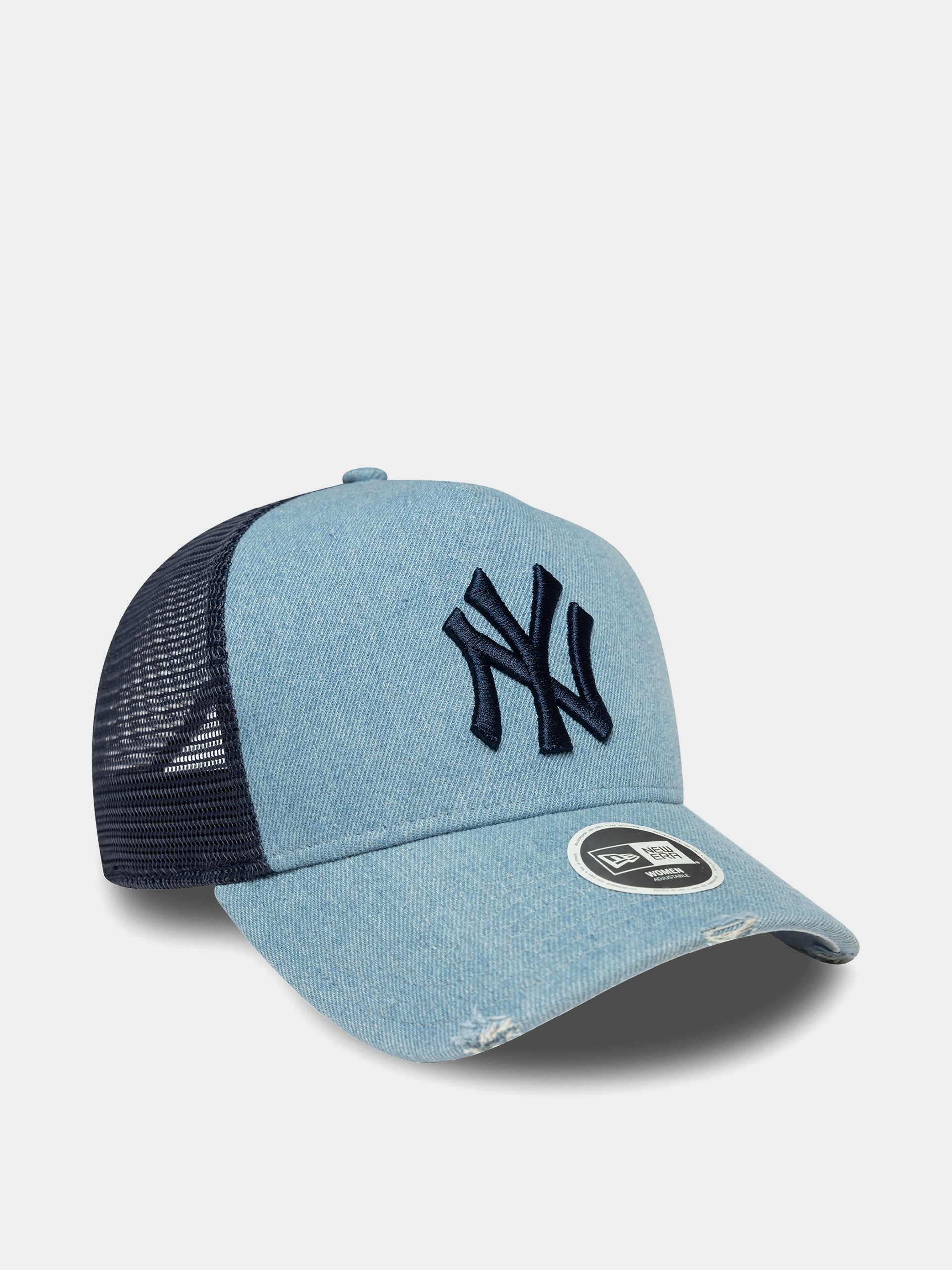 New Era Cap Denim Trucker New York Yankees Wmn (blue)