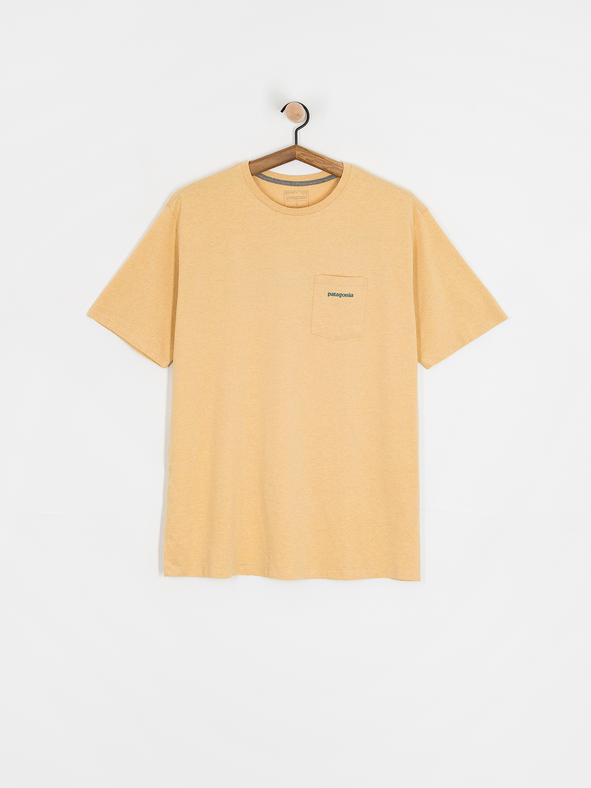 Patagonia Boardshort Logo Pocket Responsibili T-Shirt (beeswax tan)