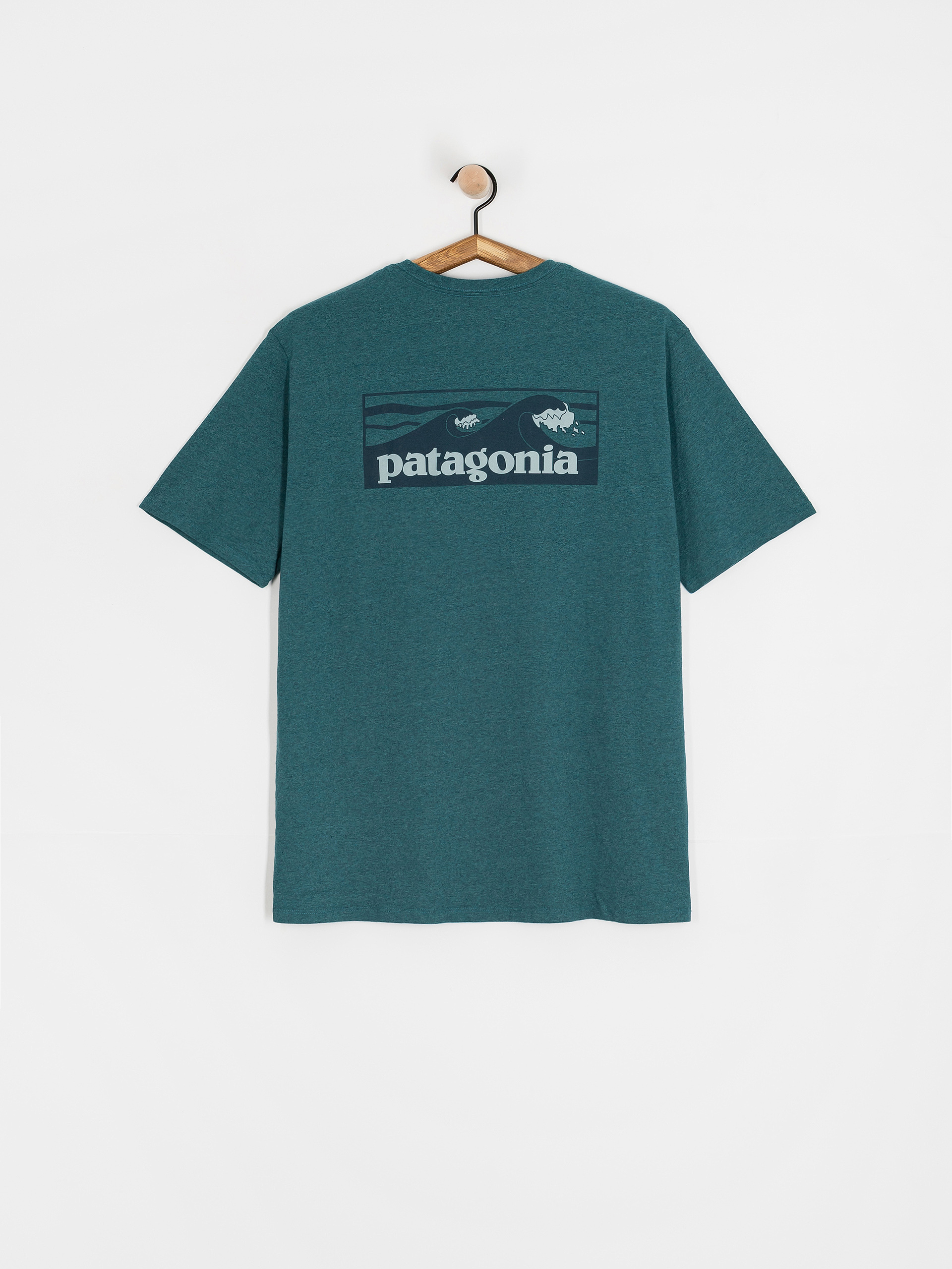 Patagonia Boardshort Logo Pocket Responsibili T-Shirt (wetland blue)