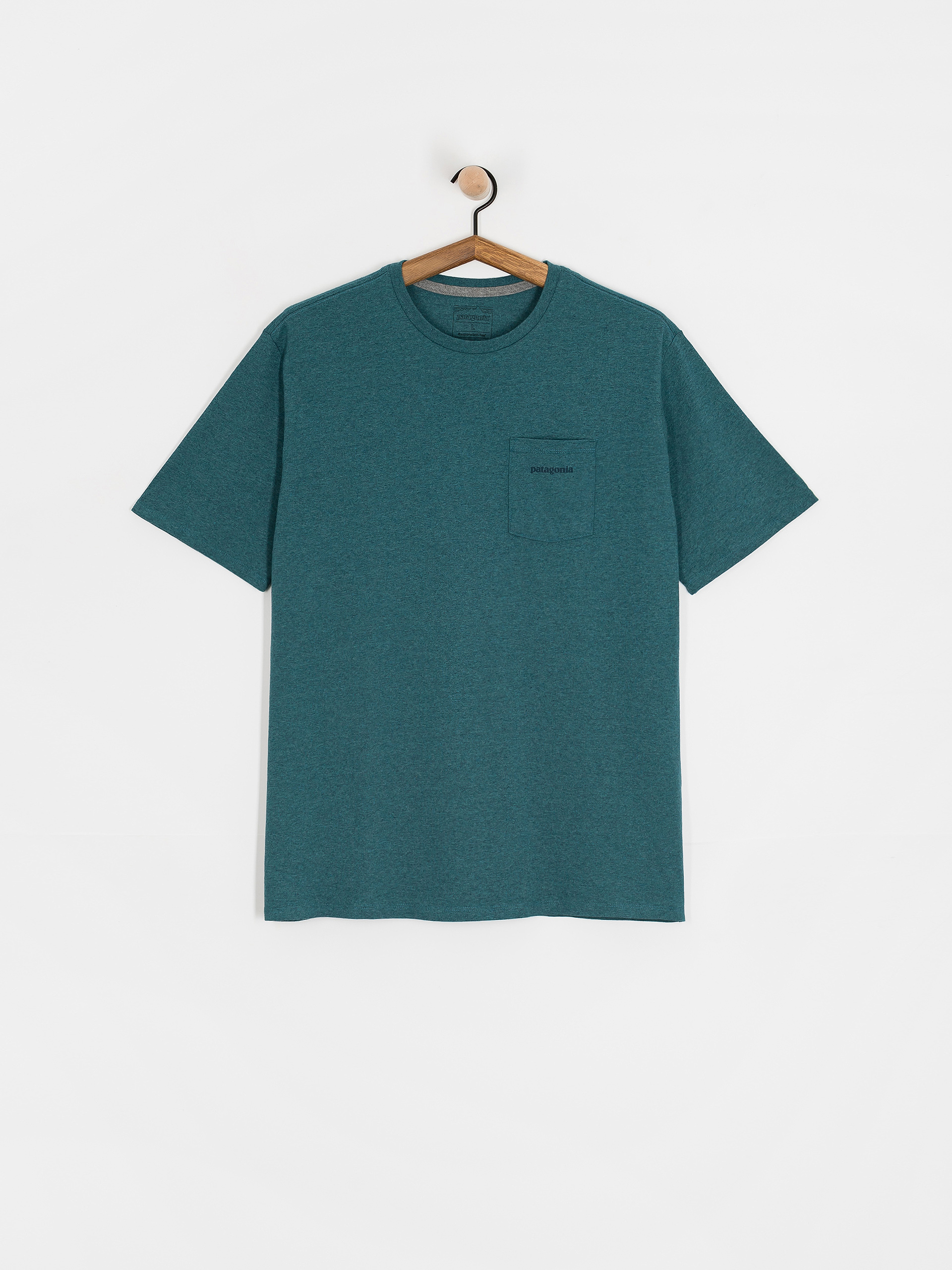 Patagonia Boardshort Logo Pocket Responsibili T-Shirt (wetland blue)