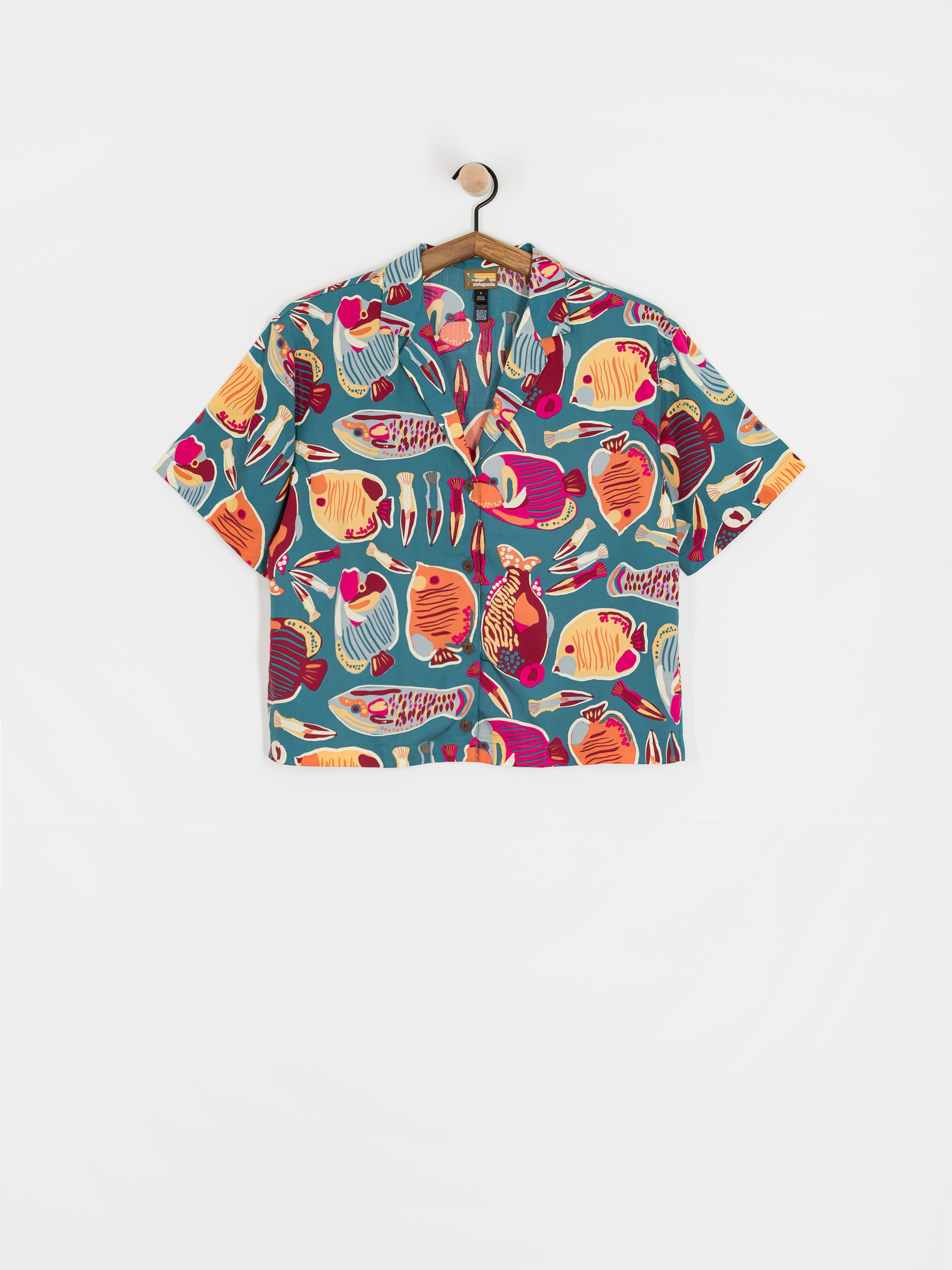 Patagonia Tidal Threads Wmn Hemd (wrasse/wetland blue)