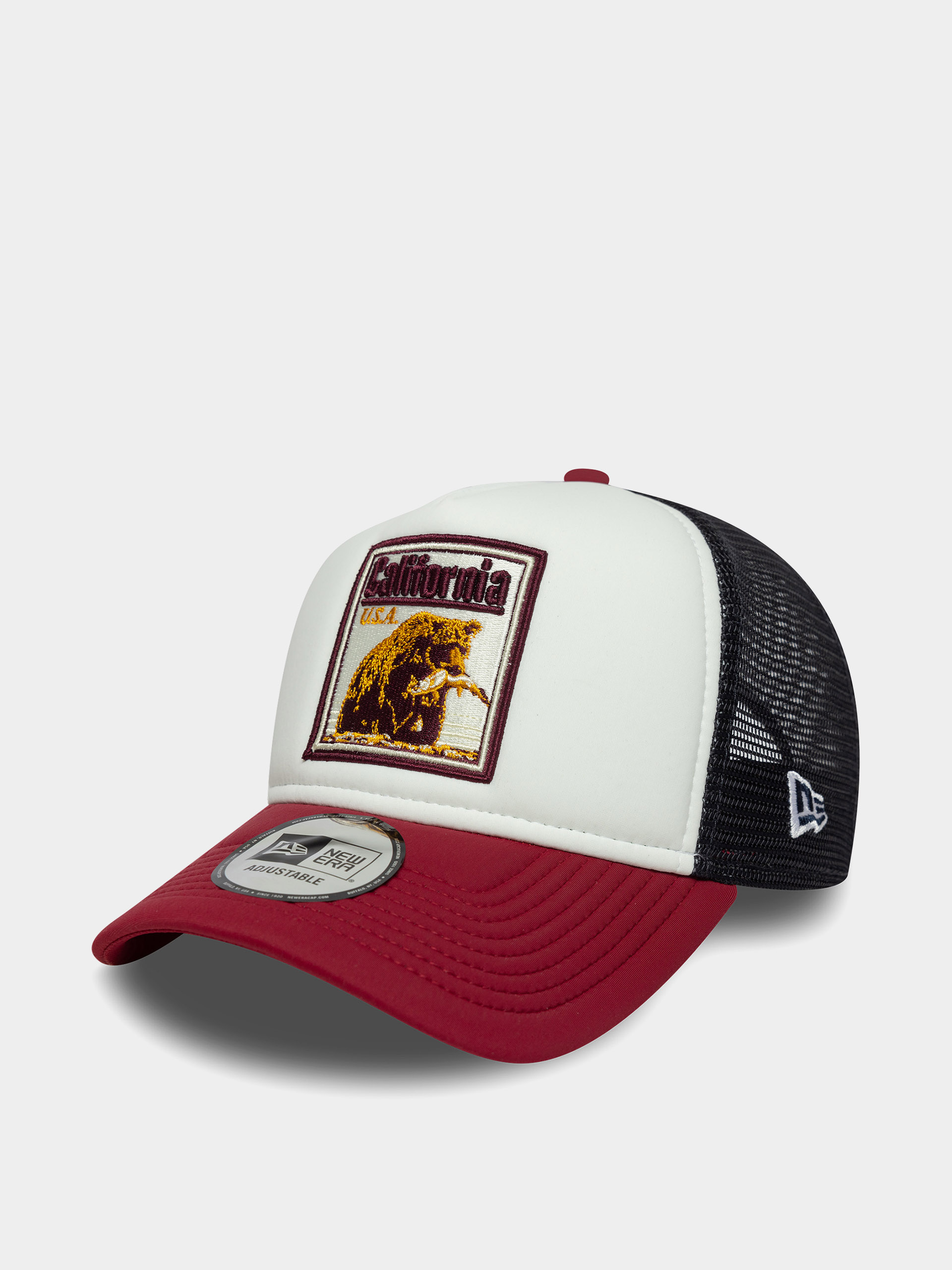 New Era Cap Graphic Patch Trucker (red/white/black)