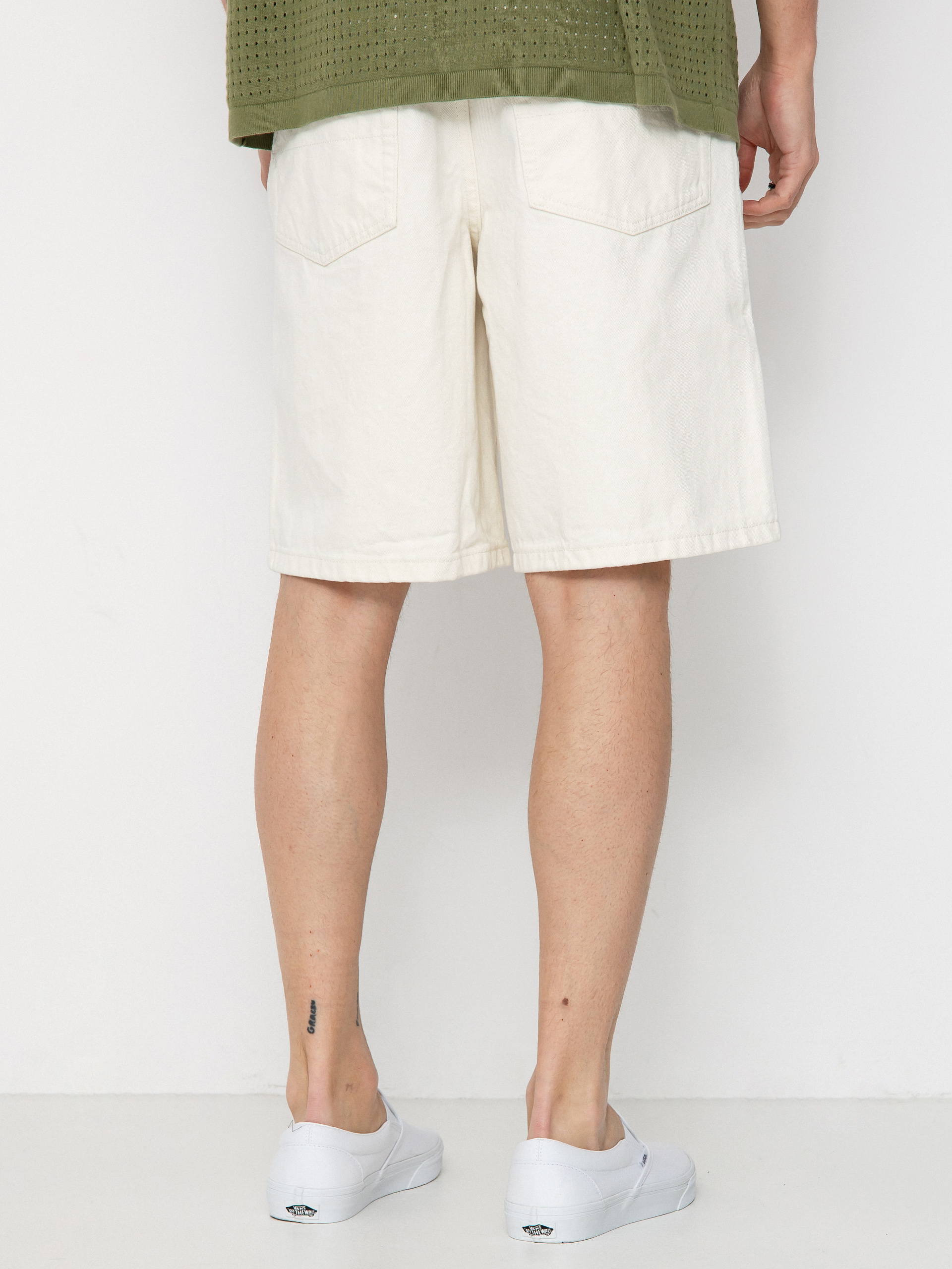 Vans Check 5 Baggy Denim Shorts (marshmallow)