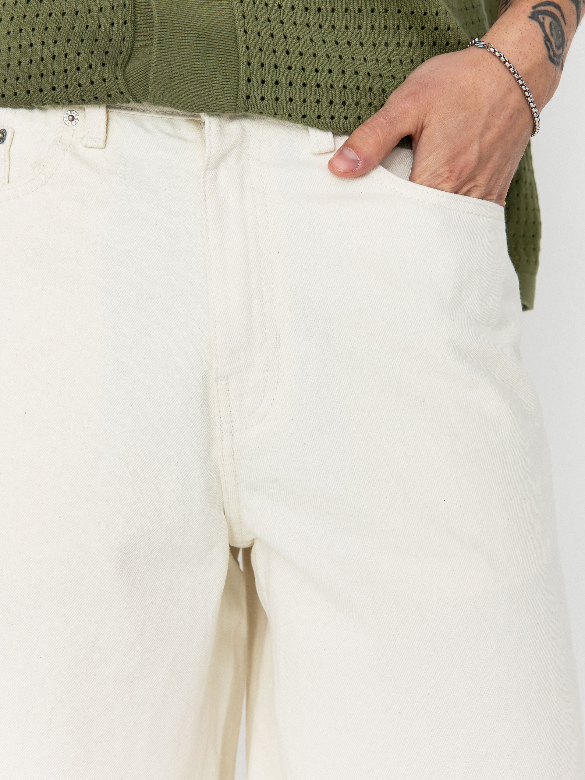 Vans Check 5 Baggy Denim Shorts (marshmallow)