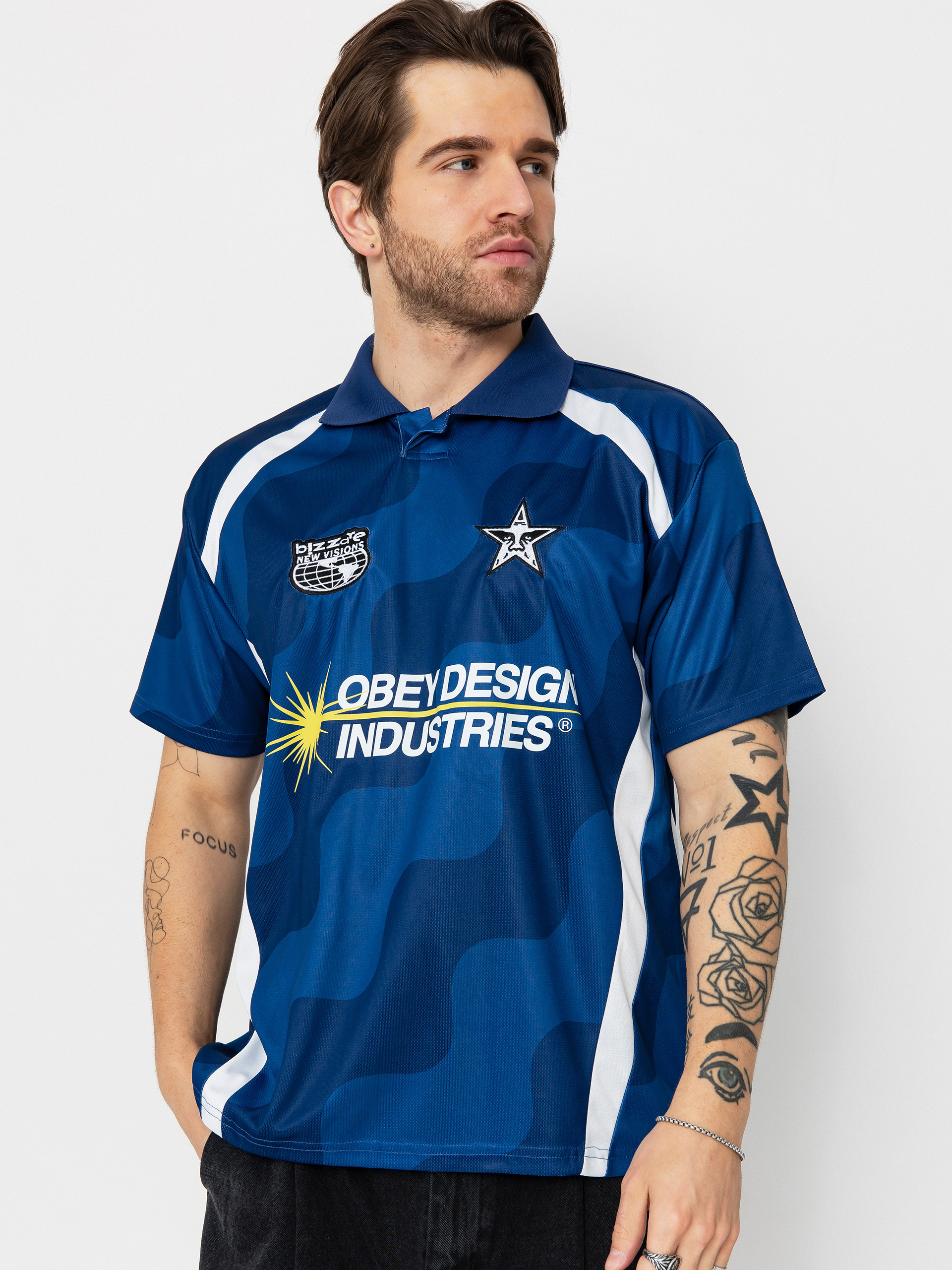 OBEY Soccer Jersey T-shirt (blue multi)