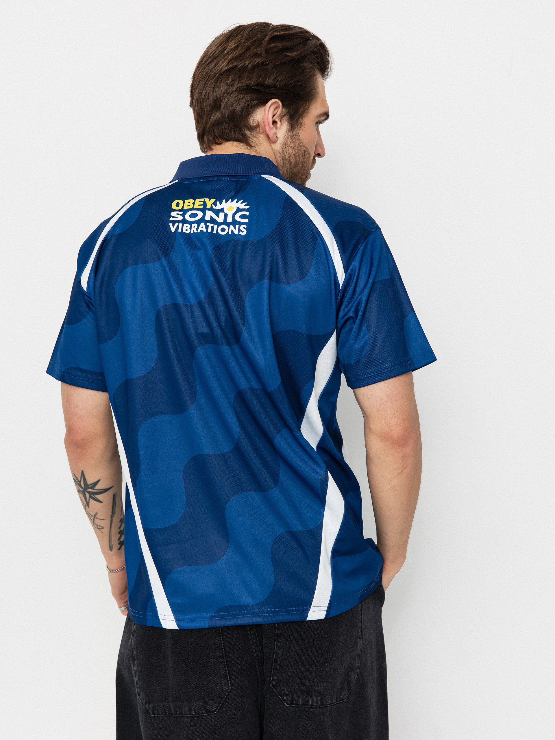 OBEY Soccer Jersey T-shirt (blue multi)