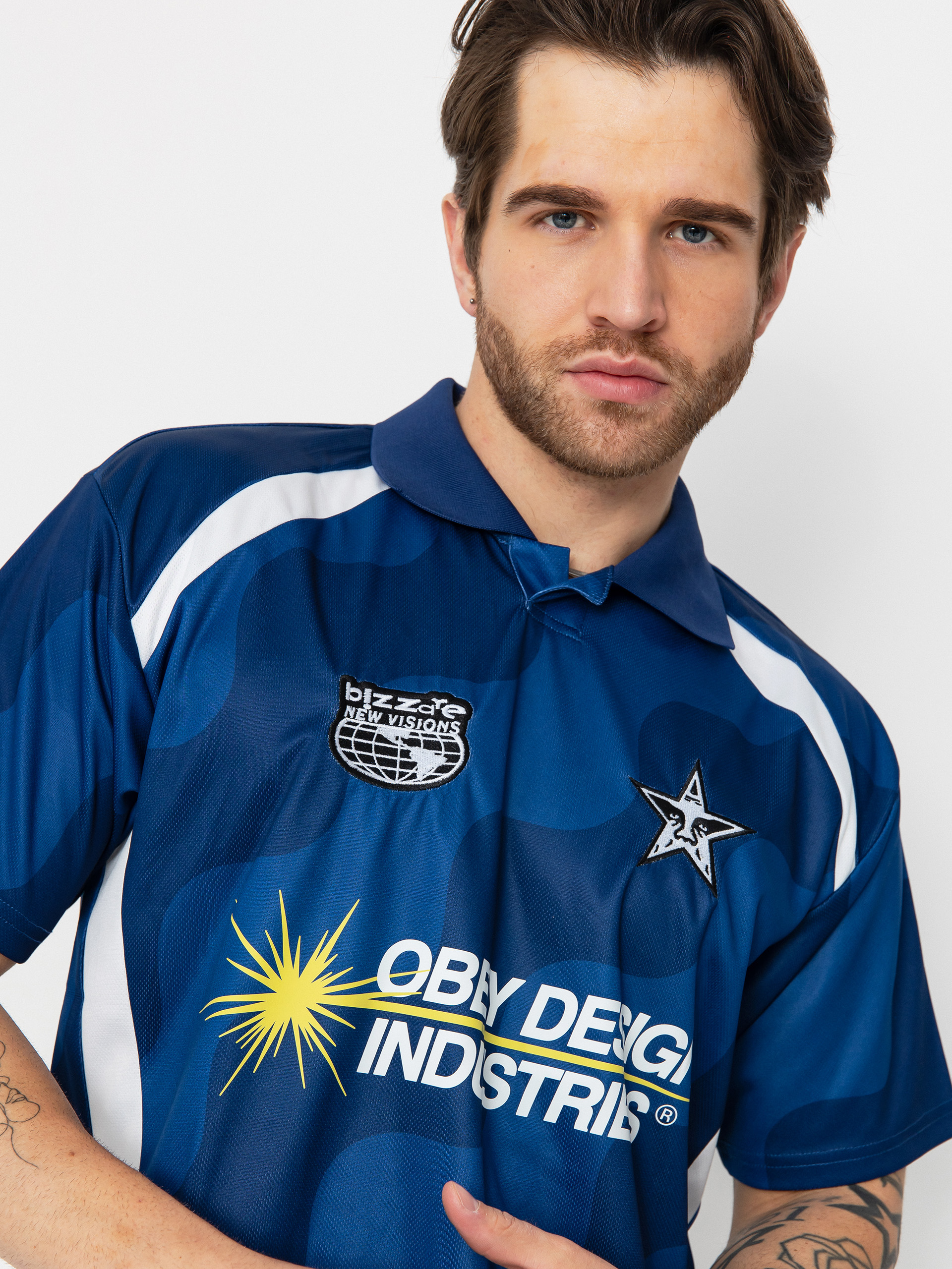 OBEY Soccer Jersey T-shirt (blue multi)