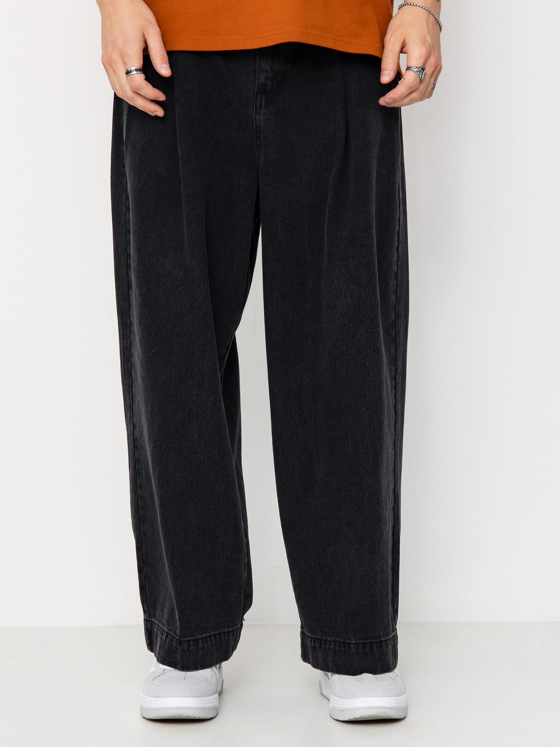 OBEY Oliver Denim Pleated Pants (faded black)