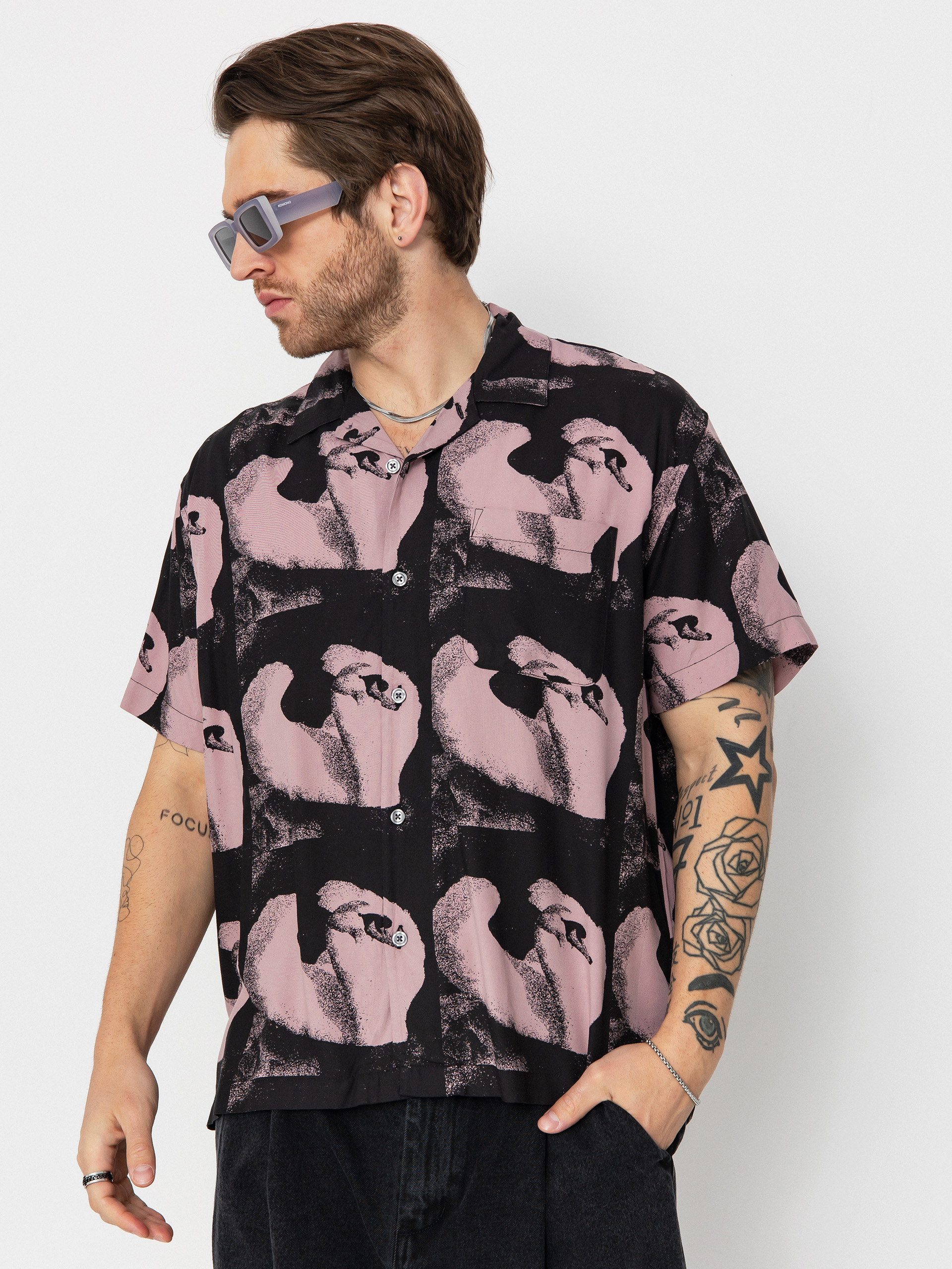 OBEY Ambre Shirt (mauve multi)