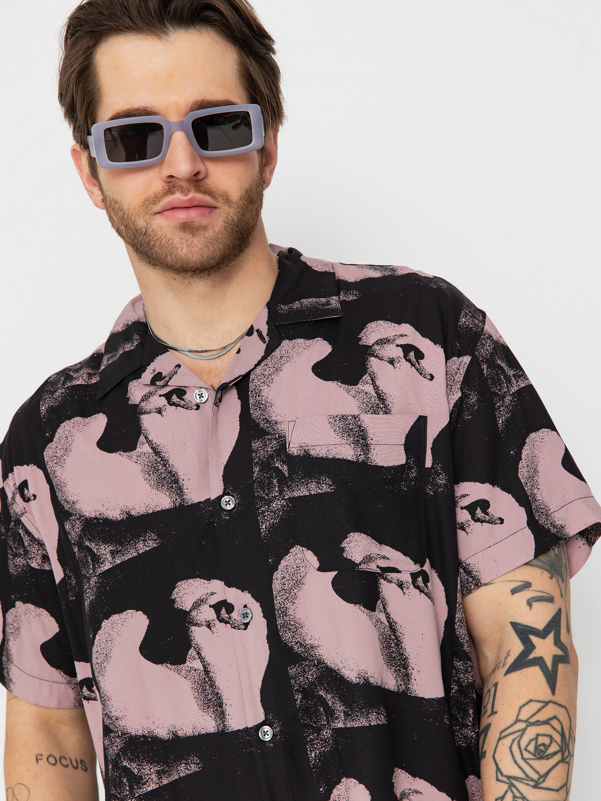 OBEY Ambre Shirt (mauve multi)