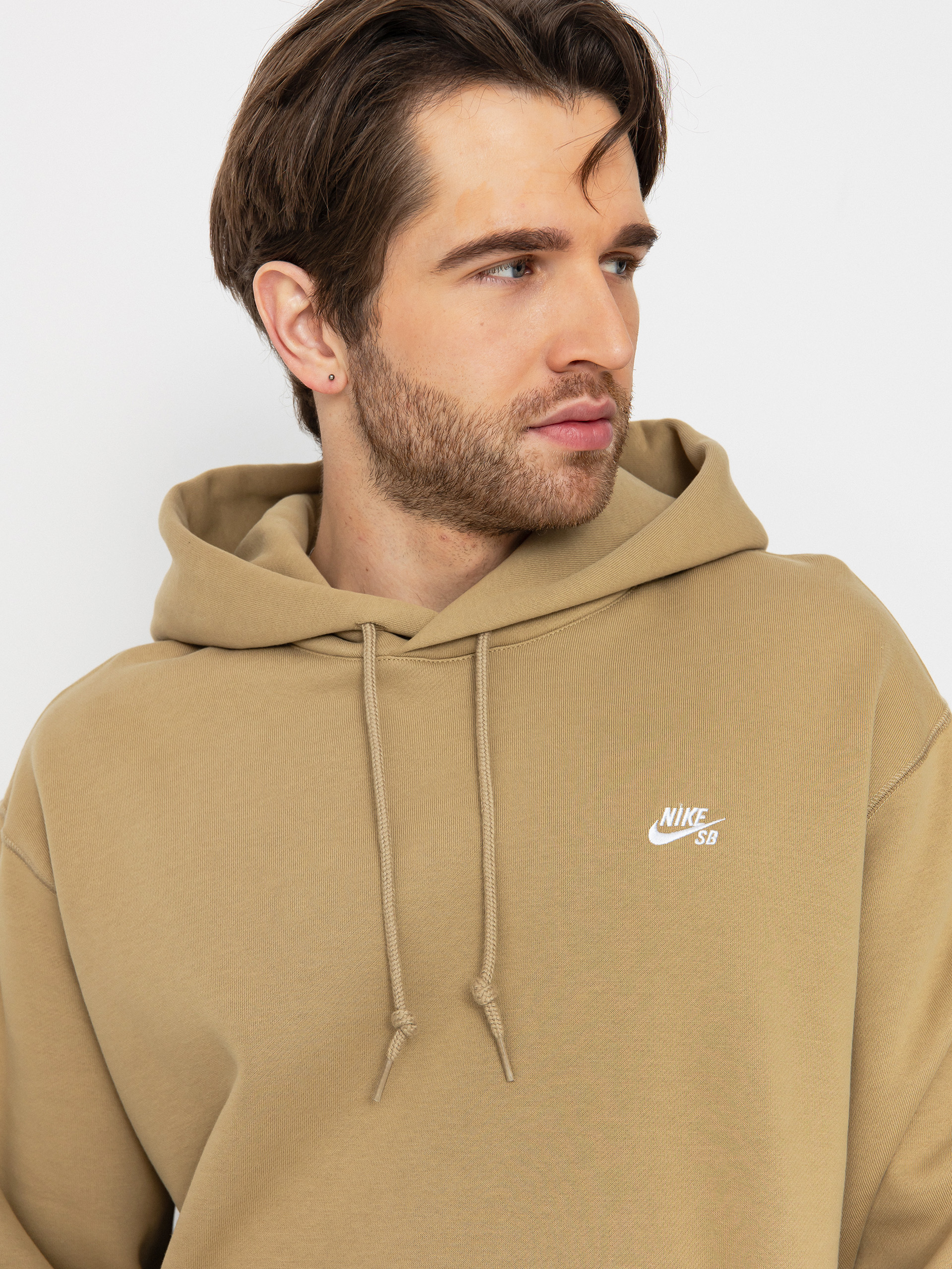 Nike SB Essential Logo HD Hoodie (parachute beige/white)
