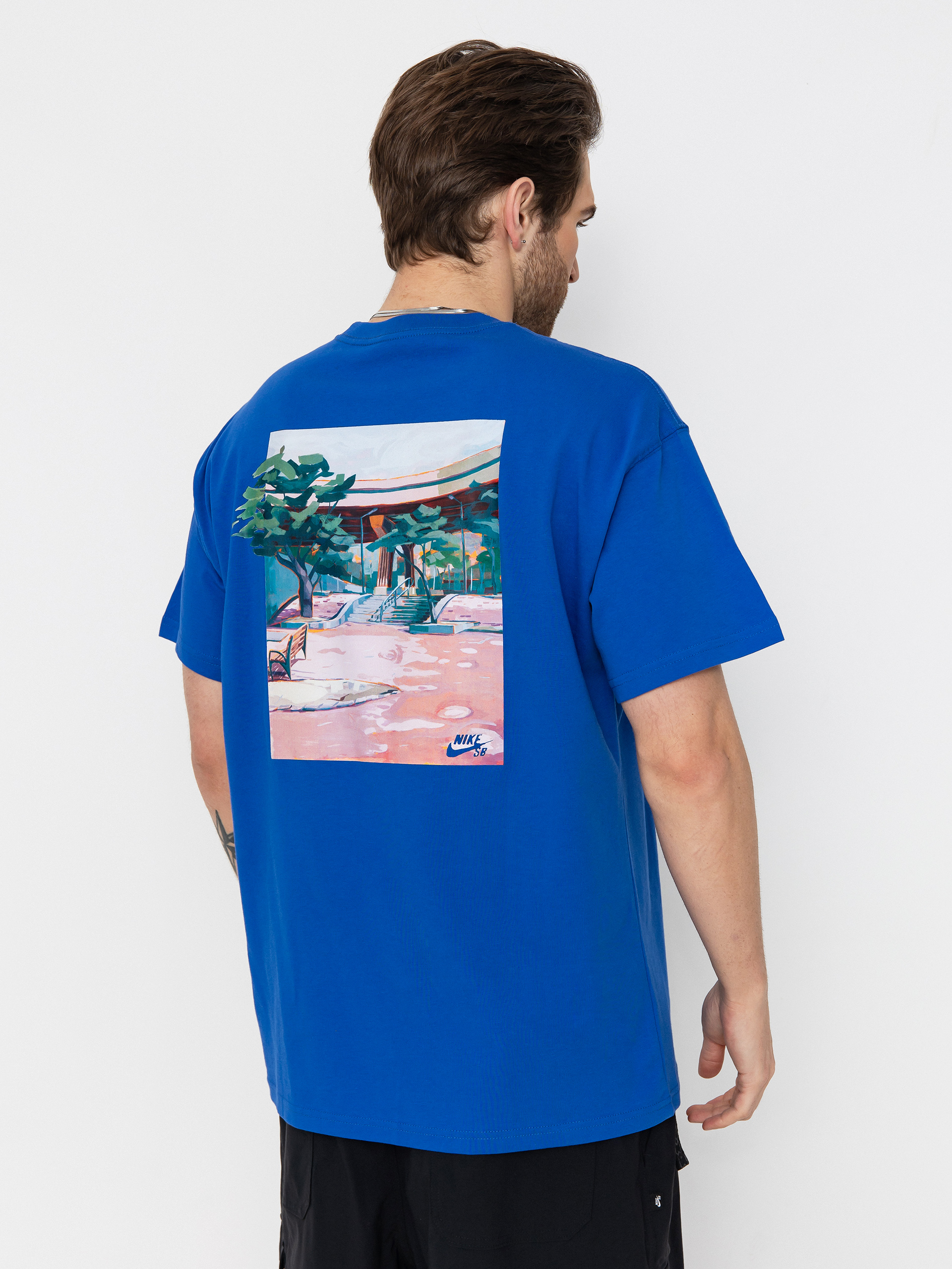 Nike SB Stripes T-Shirt - multicolor (denim turq)