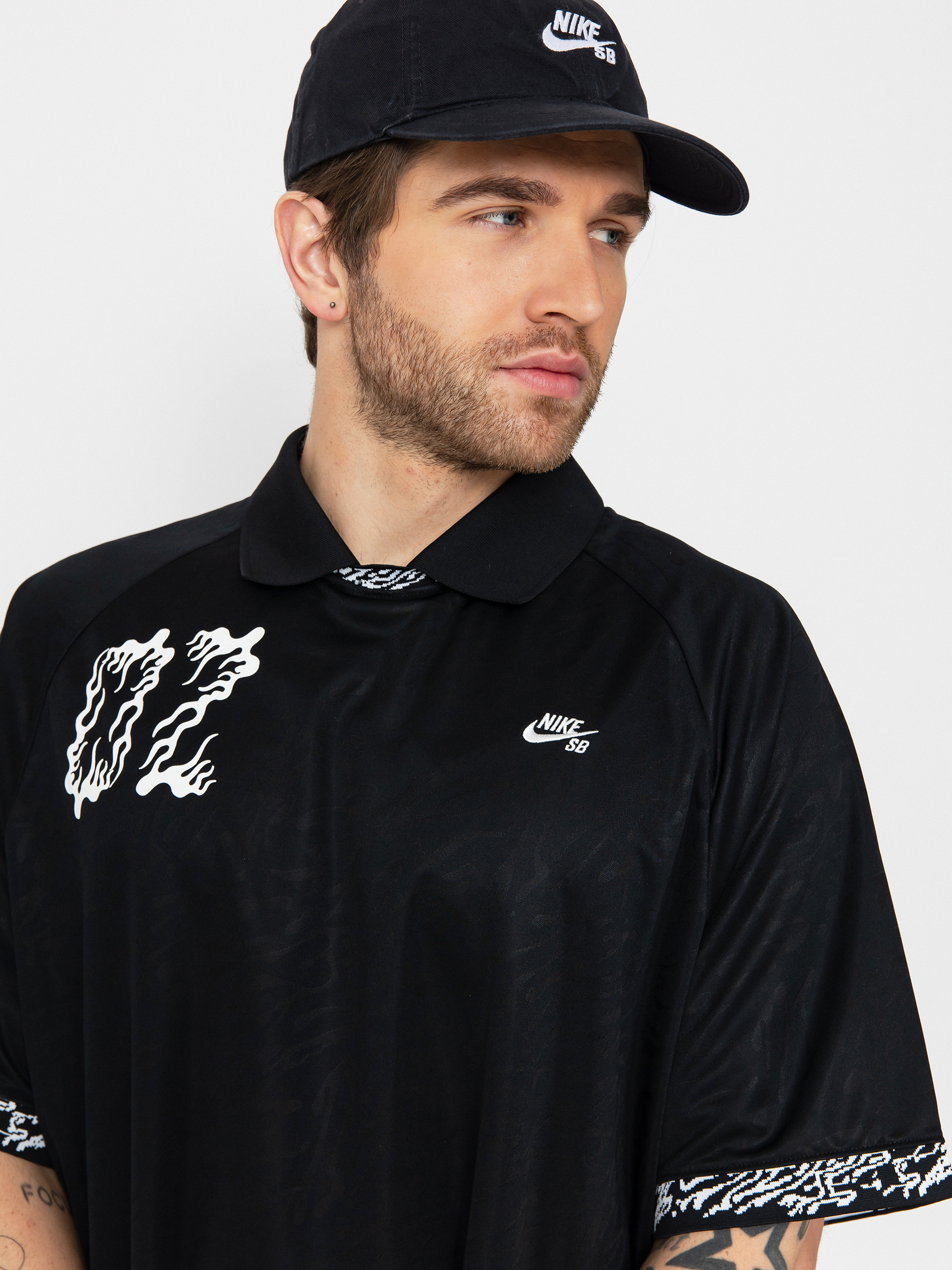 Nike SB T-Shirt Dri Fit Jacquard (black/black/white)