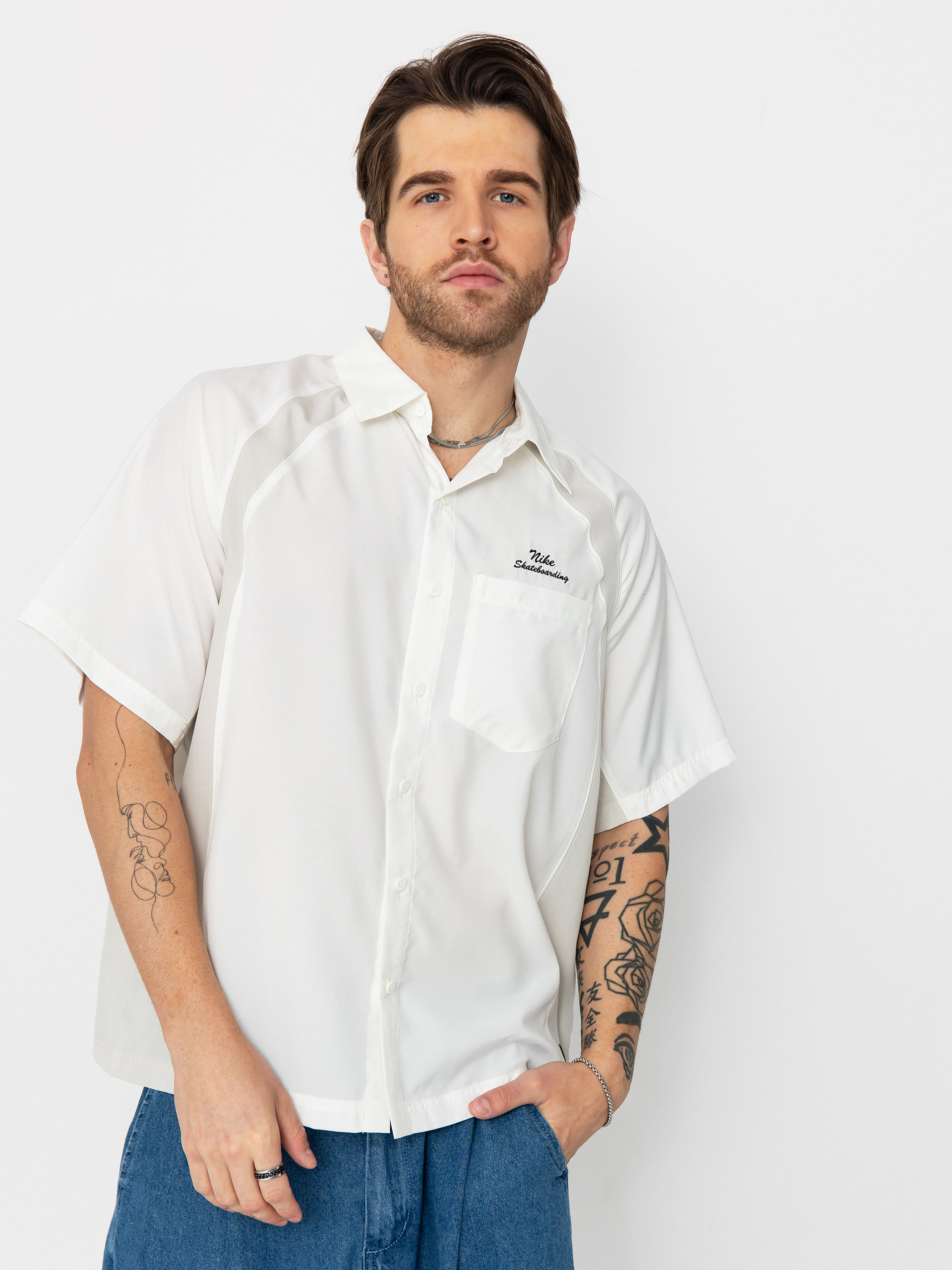 Tシャツ・カットソー NIKE AS U SB DF BOWLER2 WVN SS 2COLORS Nike SB Shirt Dri Fit Bowler2 Woven - black (black/white/white)