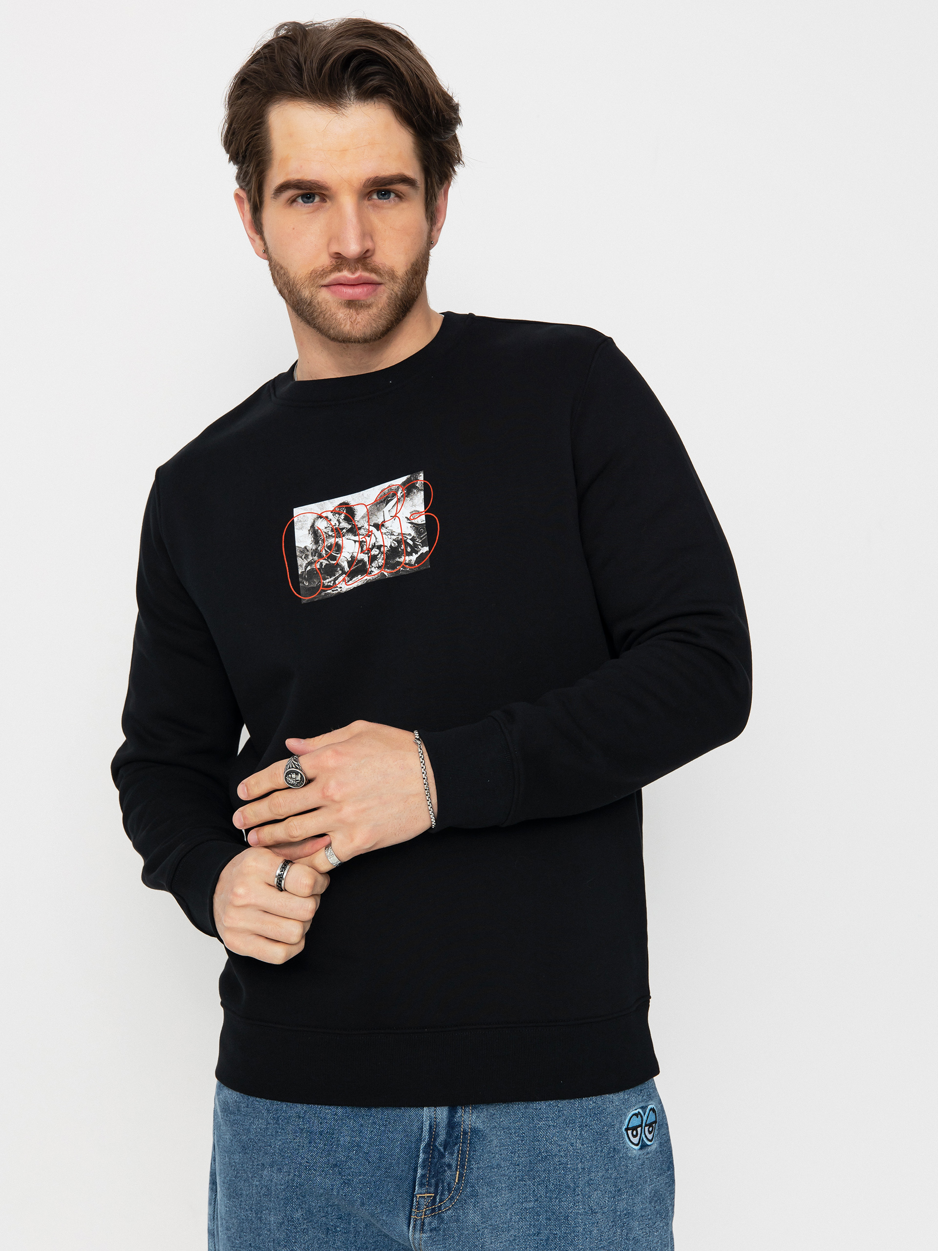 Poetic Collective Sweatshirt Horses (black)