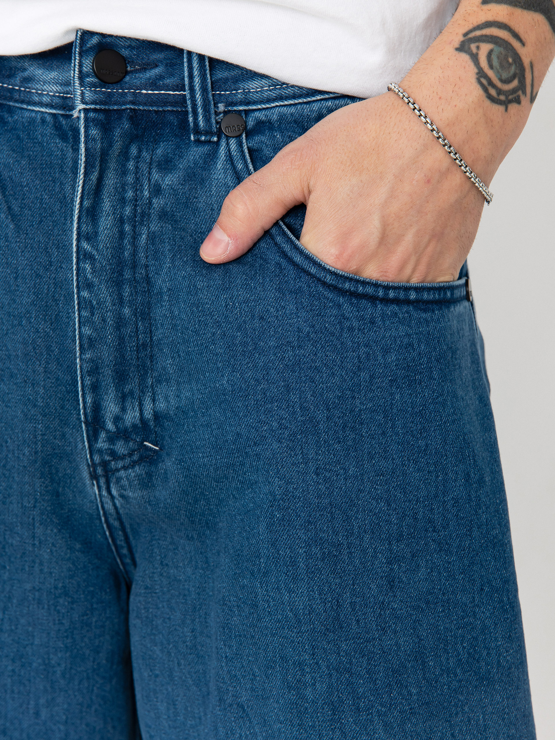 MassDnm Jeans Slang Shorts (blue)