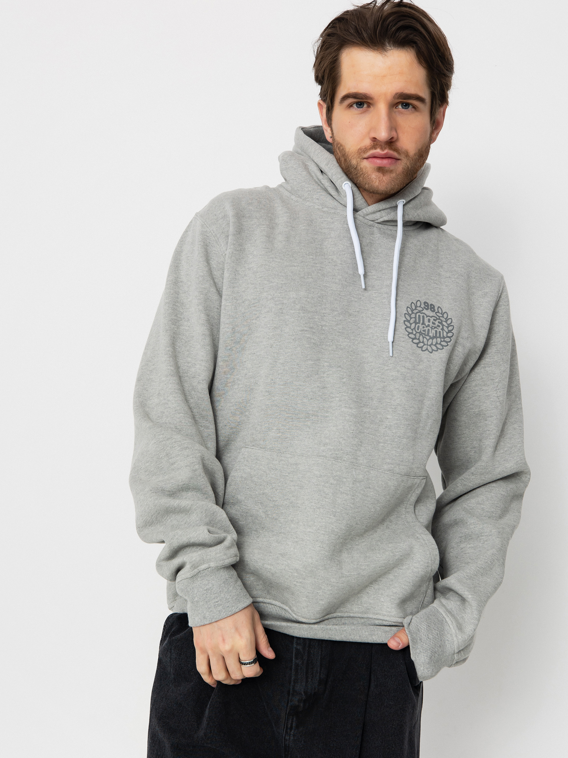 MassDnm Base Back HD Hoodie (lt heather grey)