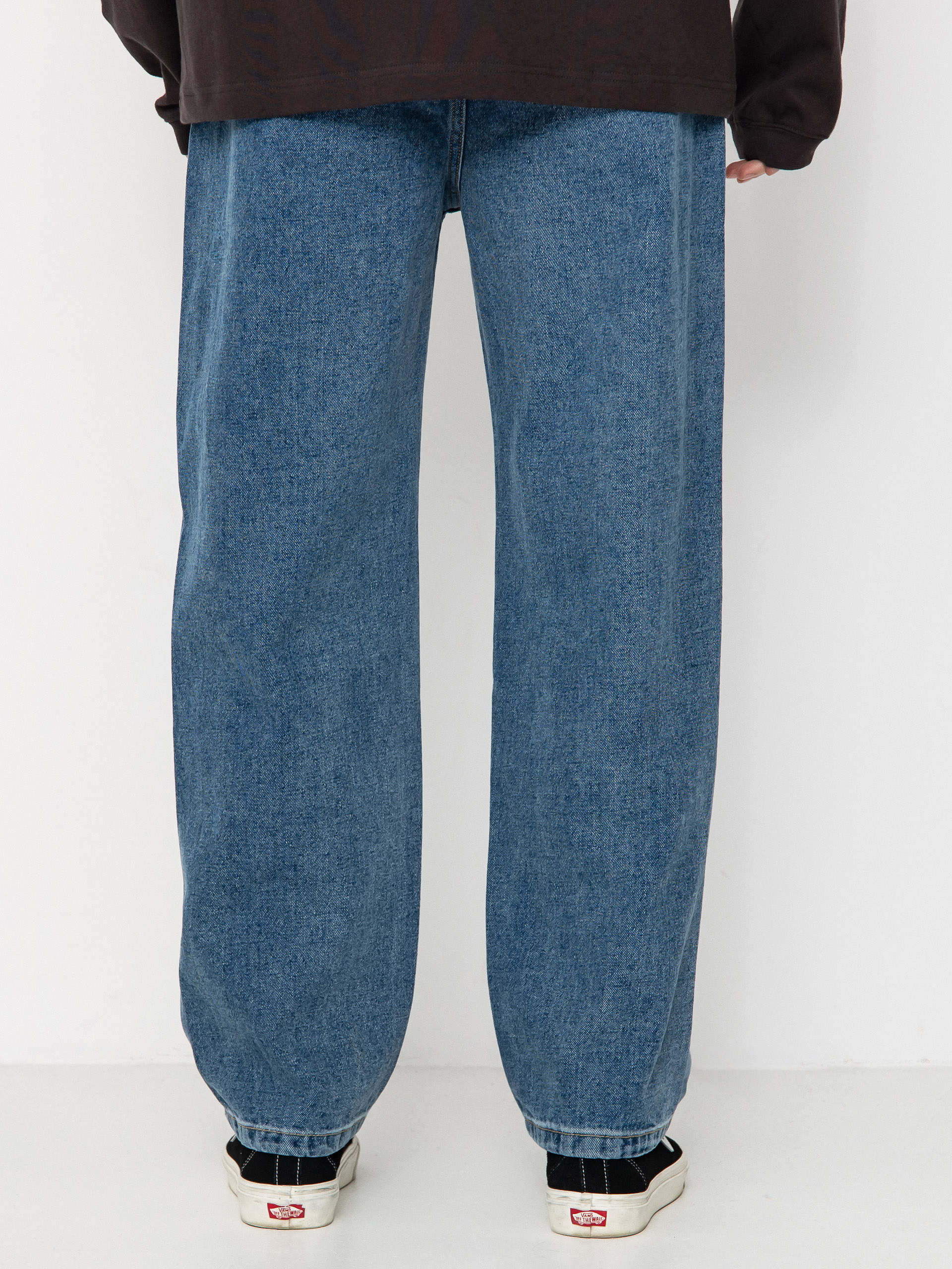 Krooked Pants Eyes Denim Twill Pant - blue (med stone wash)