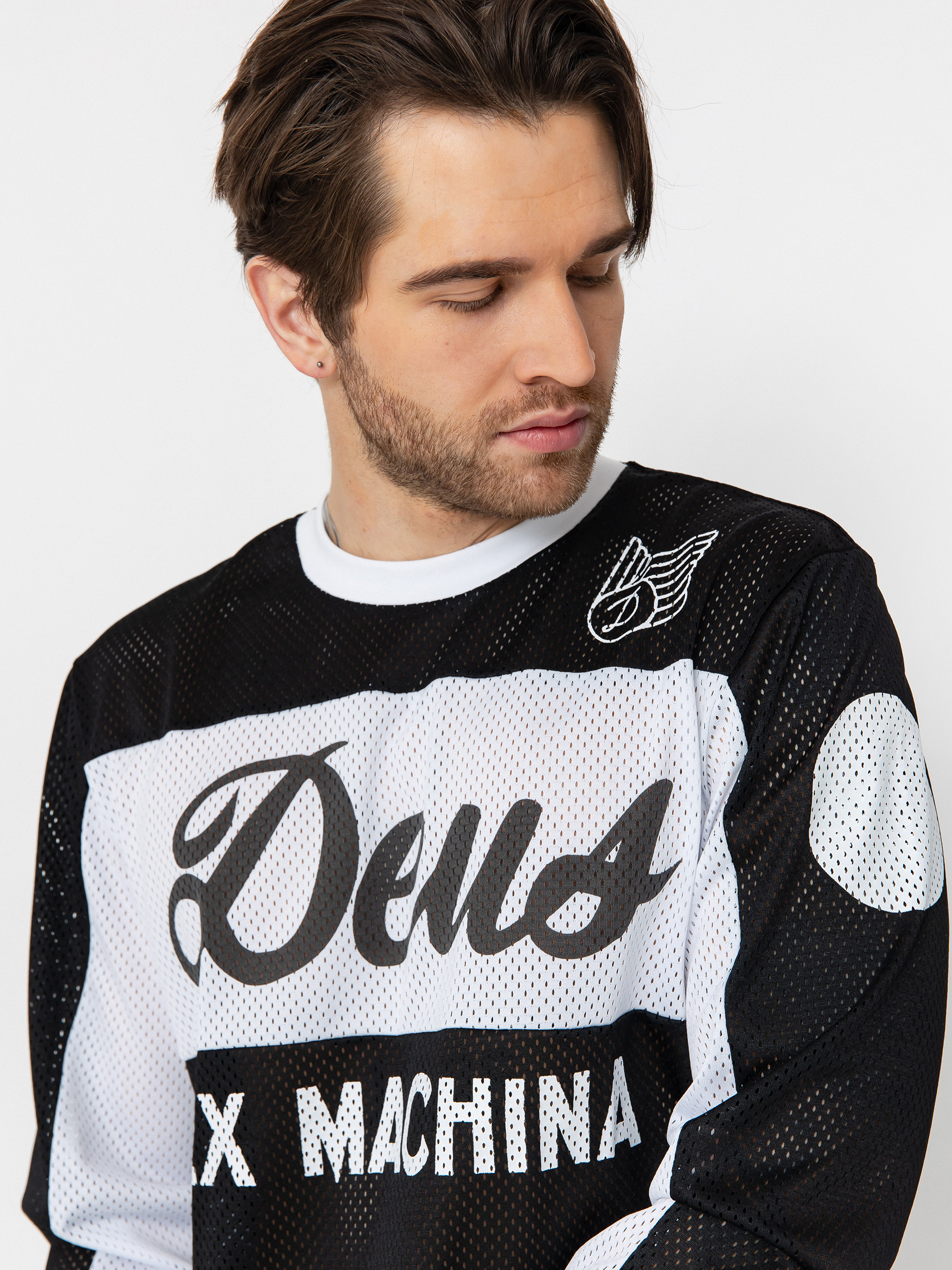 Deus Ex Machina Longsleeve Saber Moto Jersey (black)