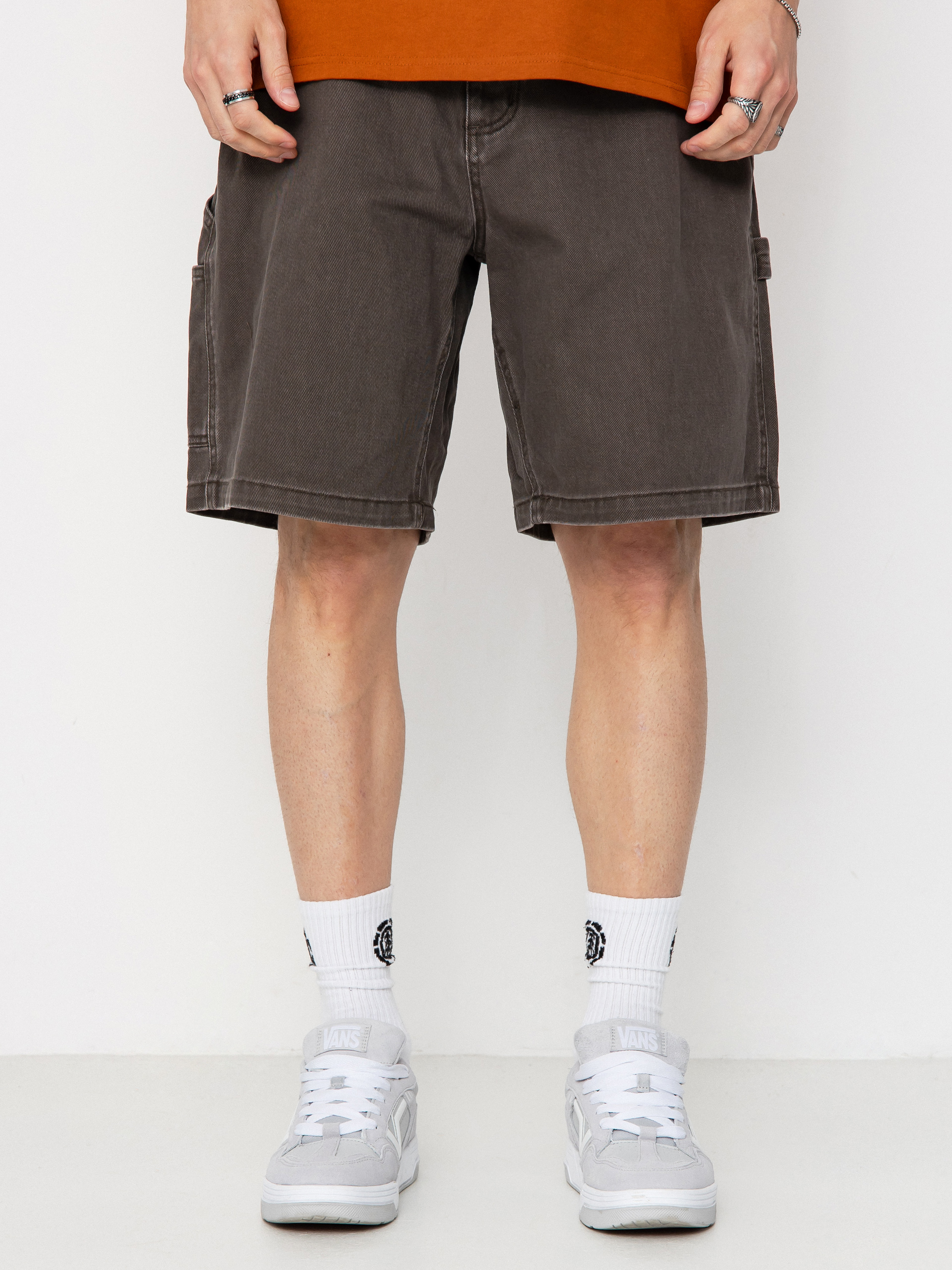 OBEY Bigwig Denim Carpenter Shorts - brown (wren faded wash)