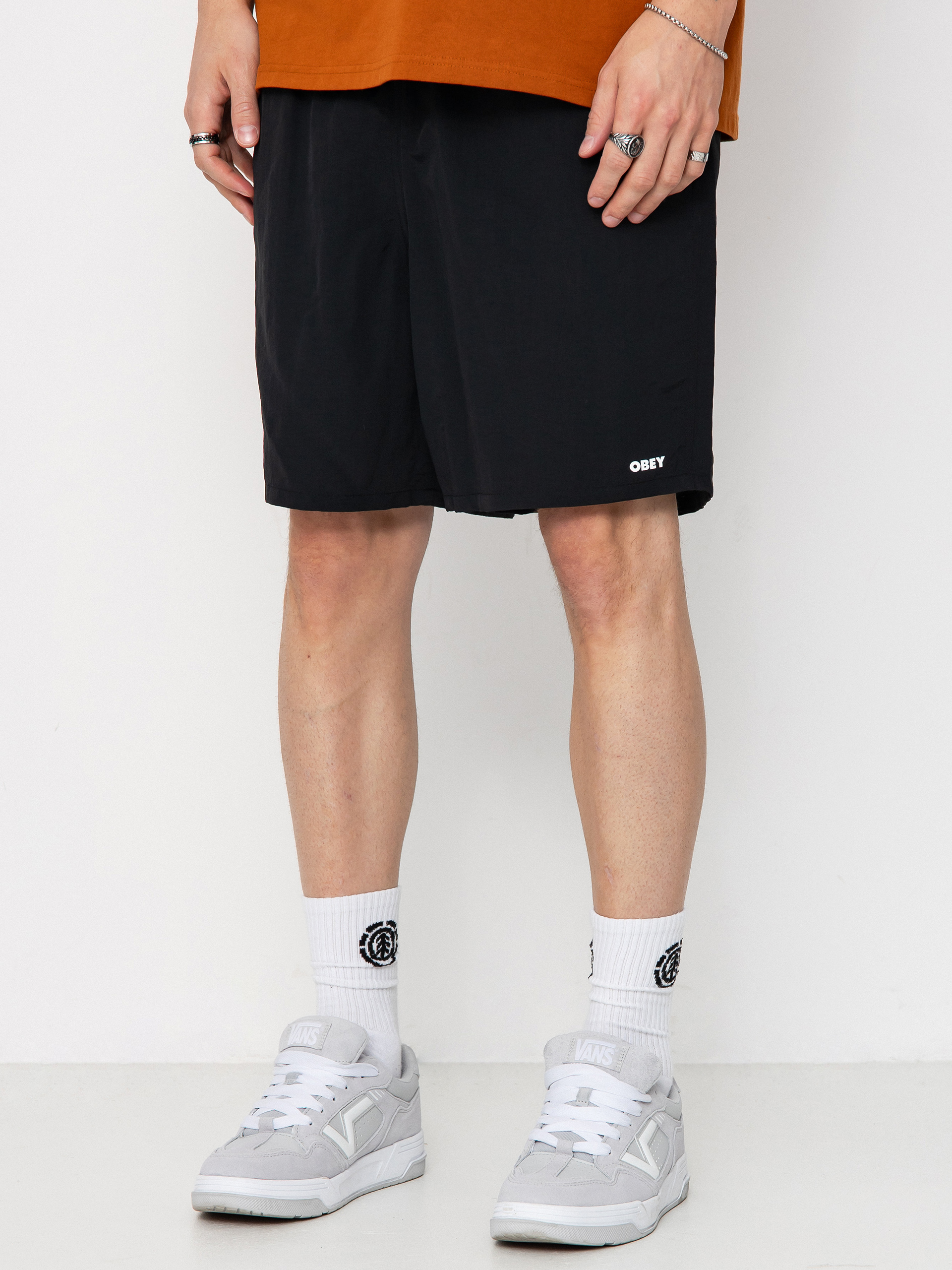 OBEY Easy Bold Nylon Shorts - black (black)