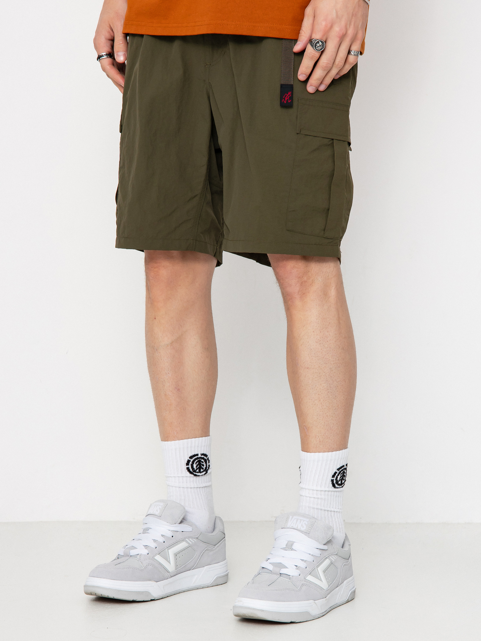 Gramicci Shorts Nylon Explorer Cargo - brown (deep olive)