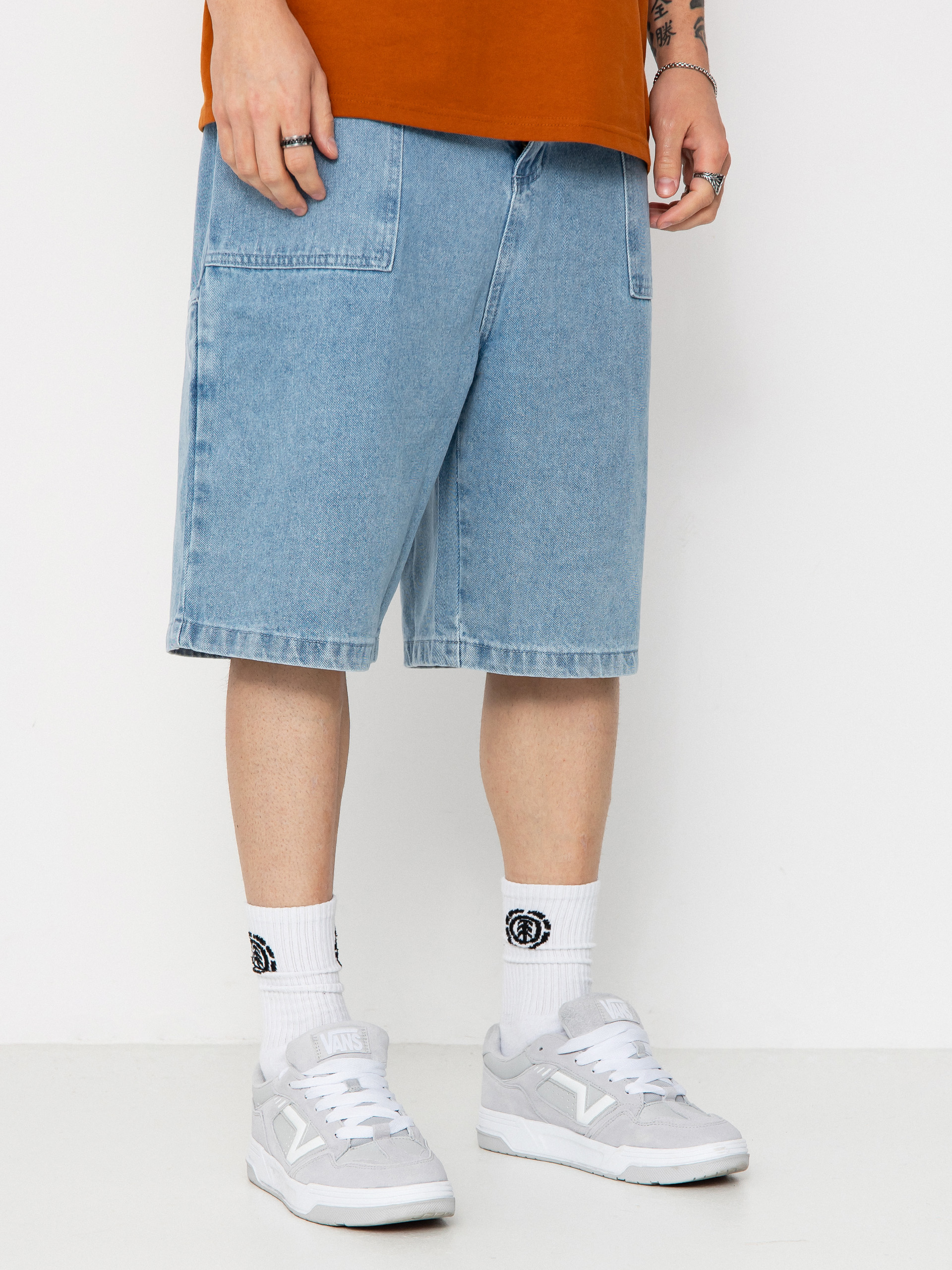 Poetic Collective Painter Shorts (light blue denim)