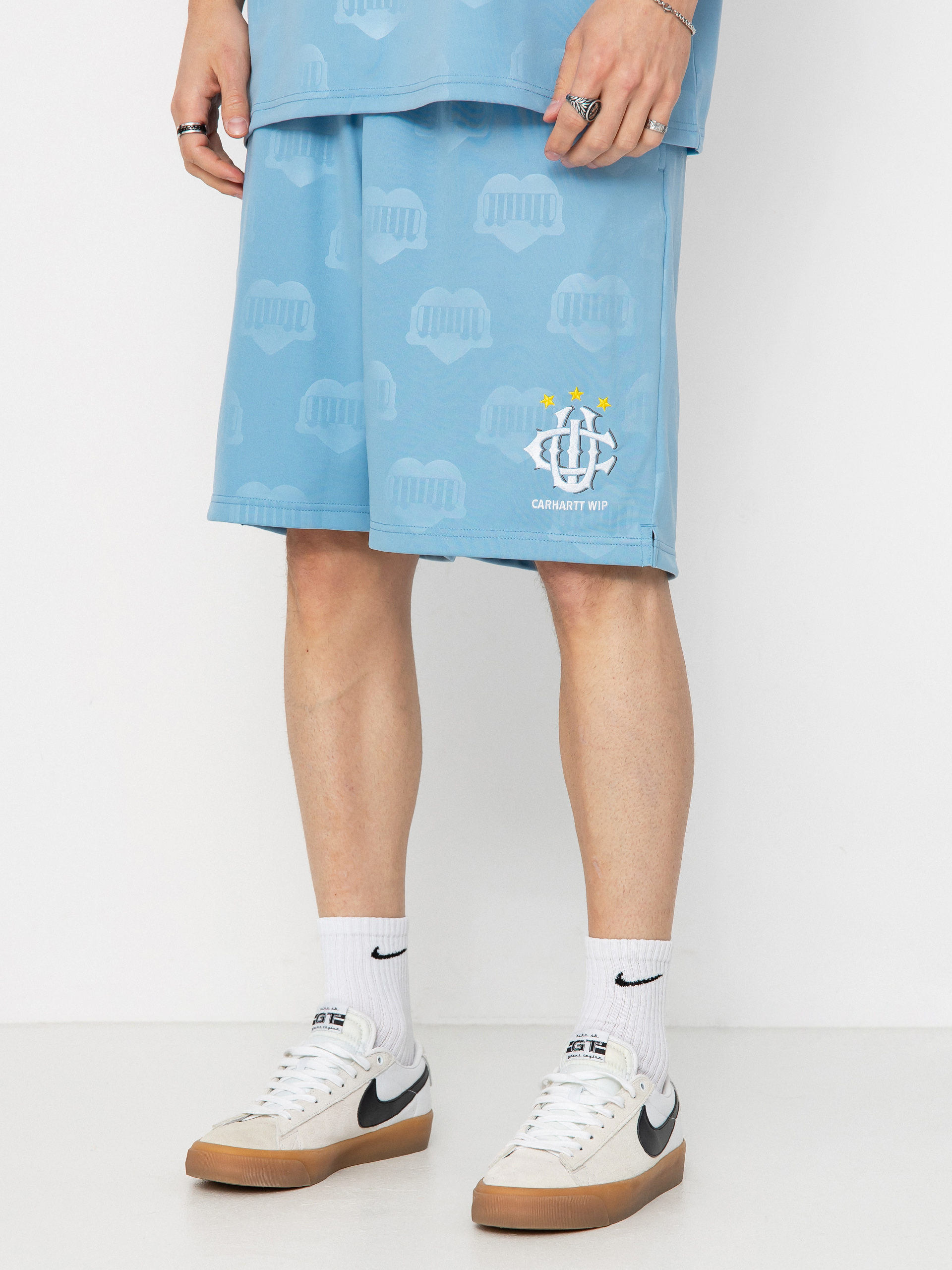 Carhartt WIP Shorts Hartts Football (heart train jacquard/bluebird)