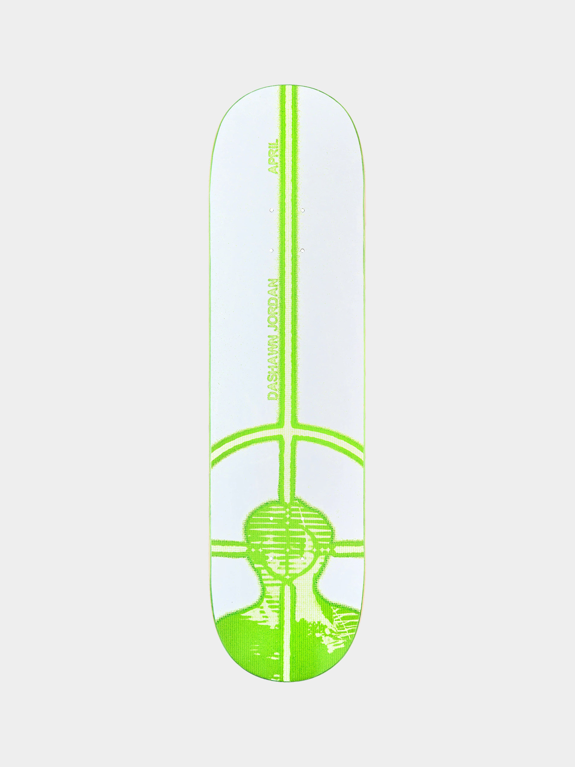April Skateboards Deck Dashawn Aim (white/green)