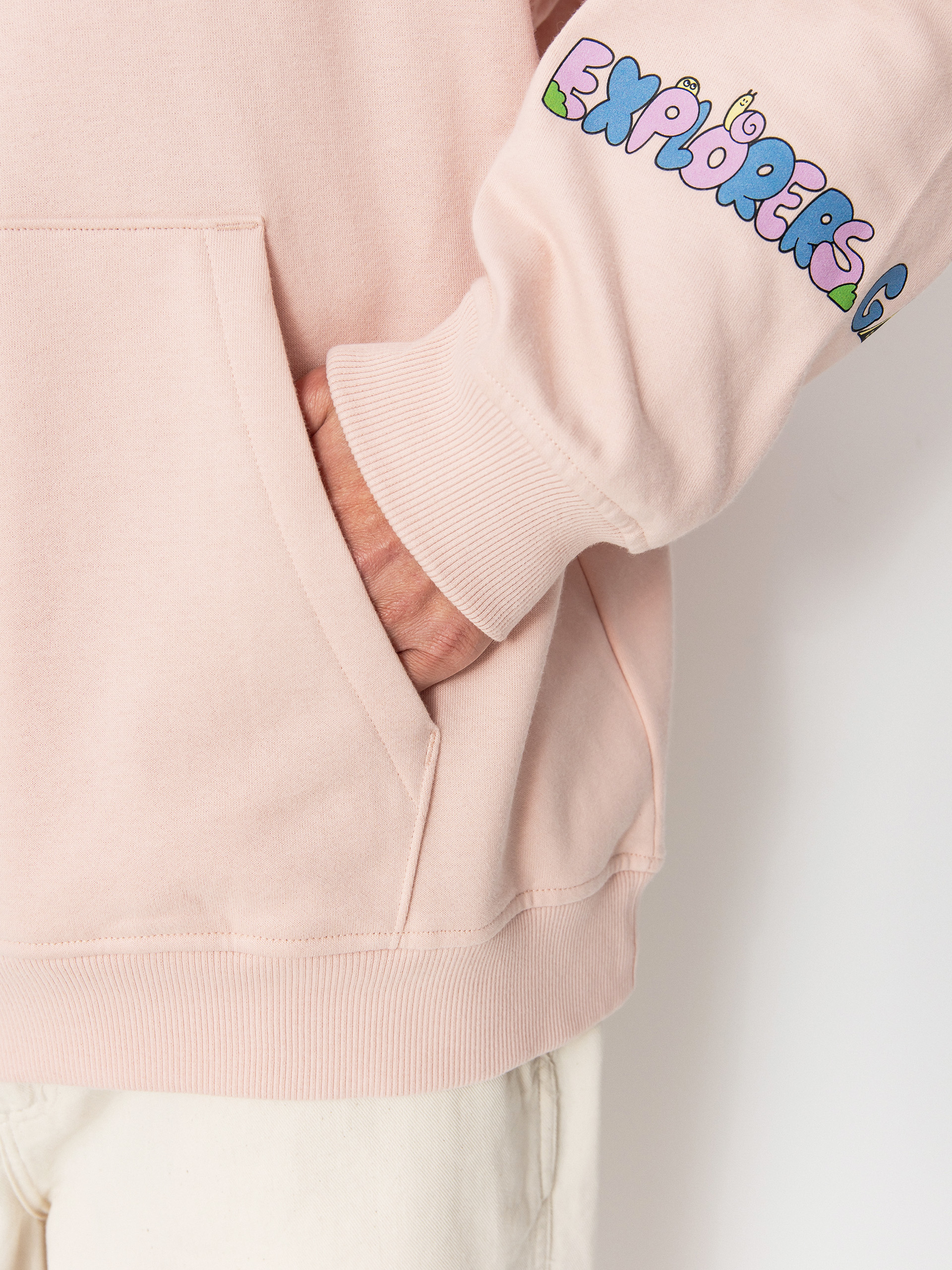 The North Face Mountain Cleanup Oversized HD Hoodie (pink moss)