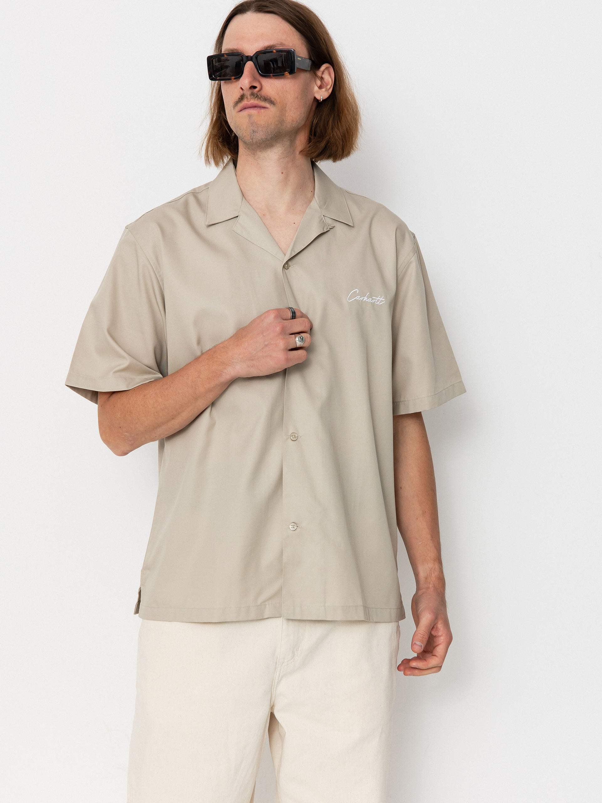 Carhartt WIP Delray Hemd (fleur de sel/white)
