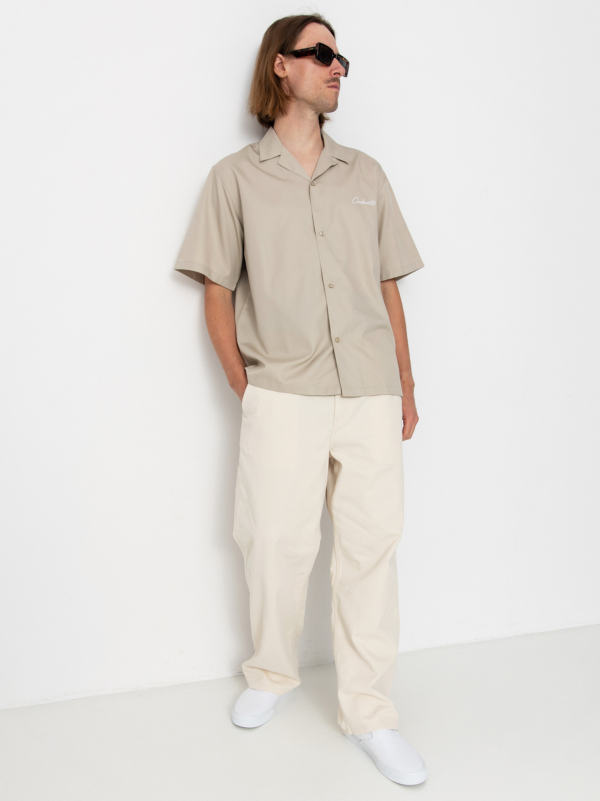Carhartt WIP Delray Hemd (fleur de sel/white)