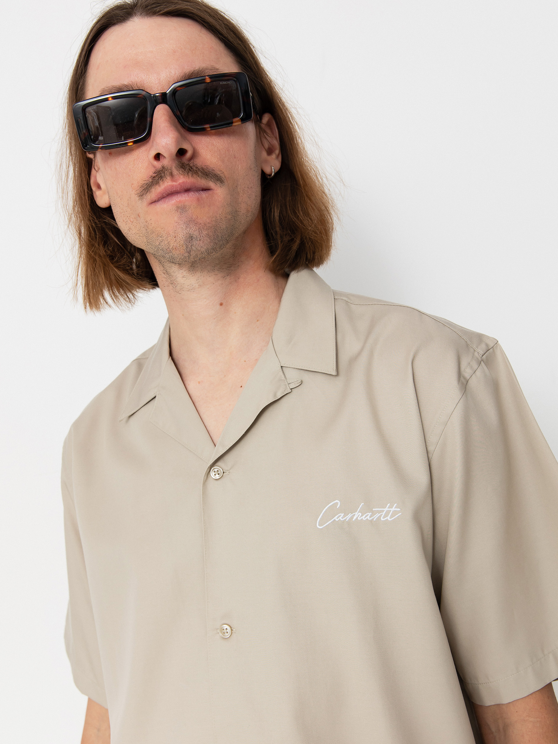 Carhartt WIP Delray Hemd (fleur de sel/white)