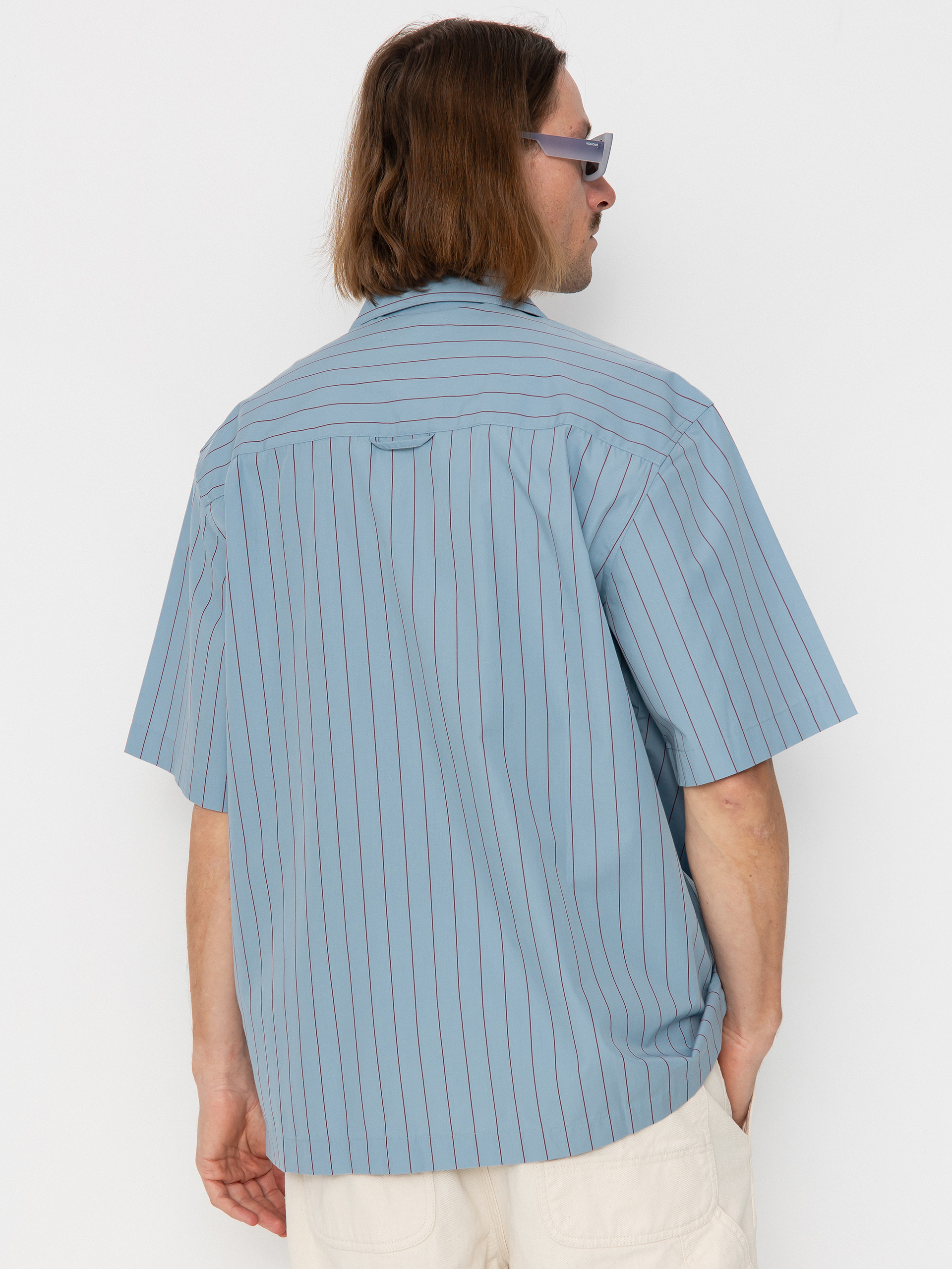 Carhartt WIP Hendry Shirt (seaton stripe/frosted blue/mulberry)
