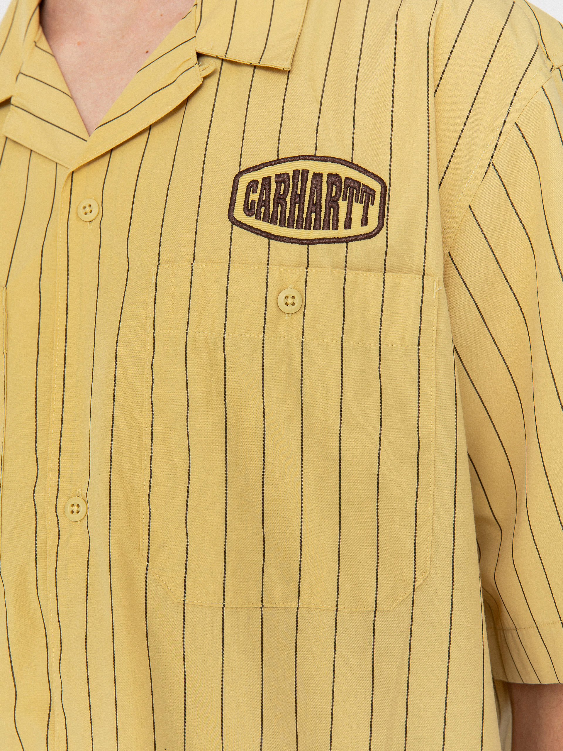 Carhartt WIP Hendry Shirt (seaton stripe/straw/liberica)