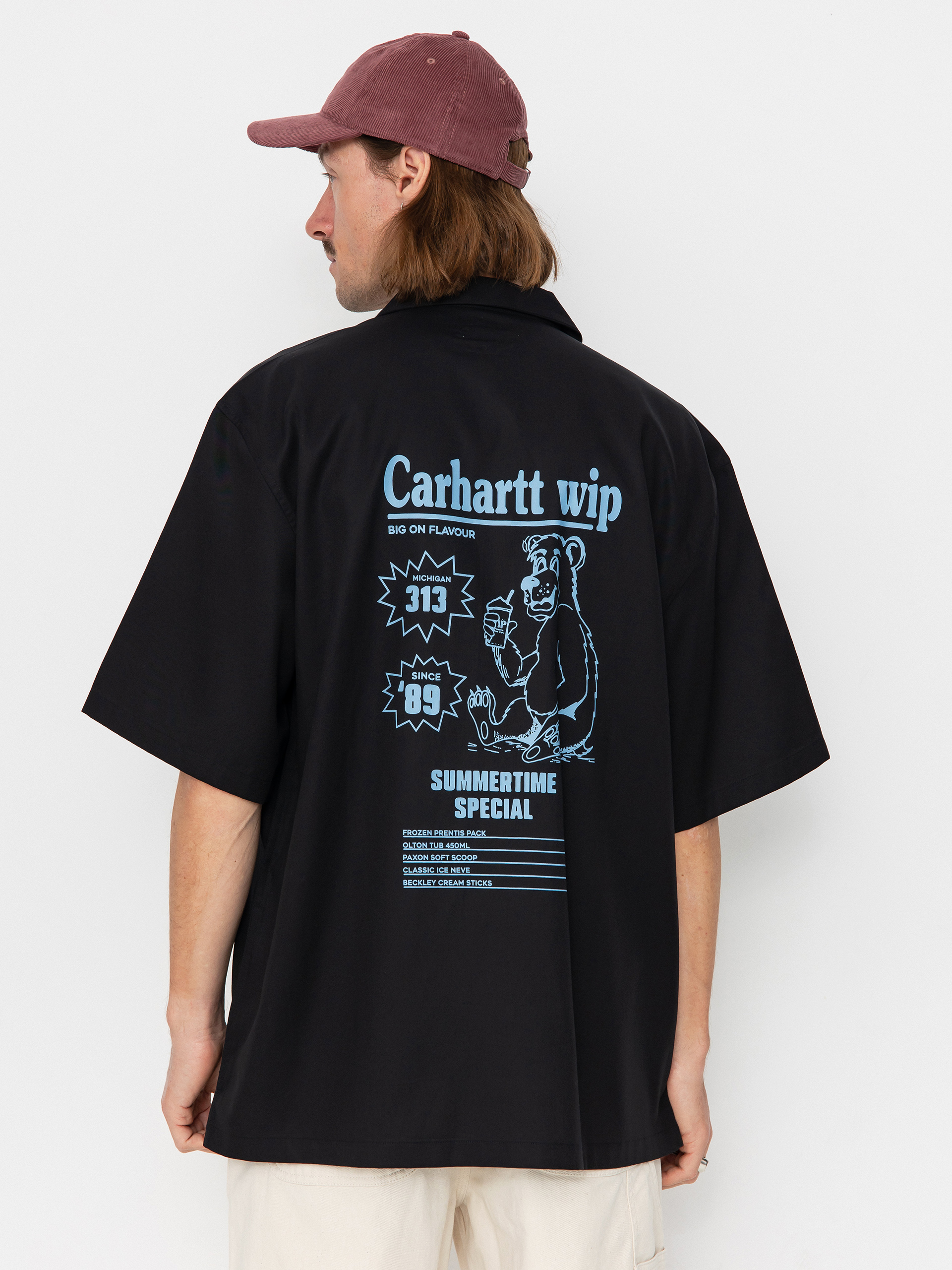 シャツ CARHARTT S S PHOTO STRIP SHIRT 4FK768 Carhartt WIP Photo Strip Shirt - black (photo strip print