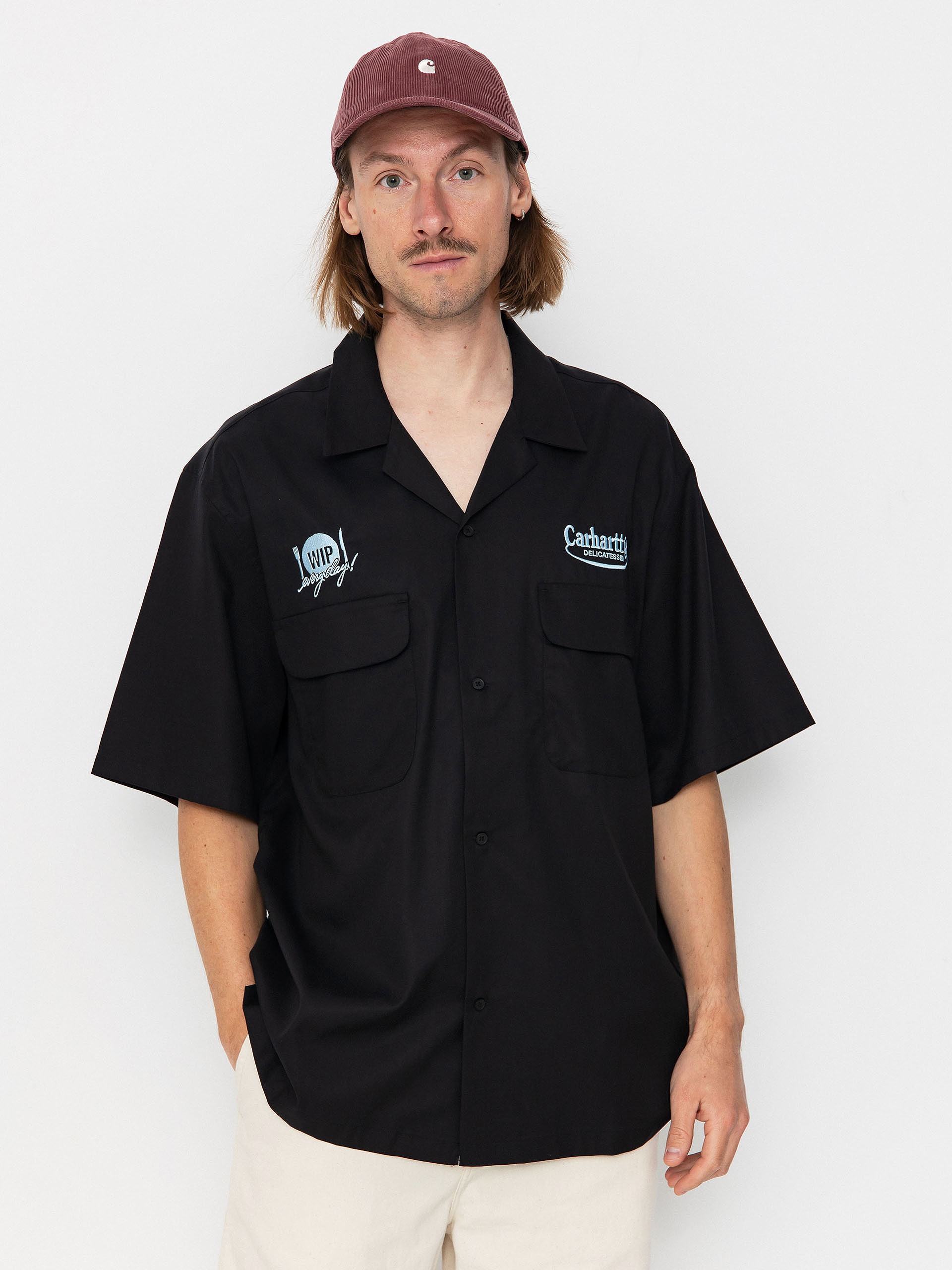 Carhartt WIP Hemd Deli (black/bluebird)