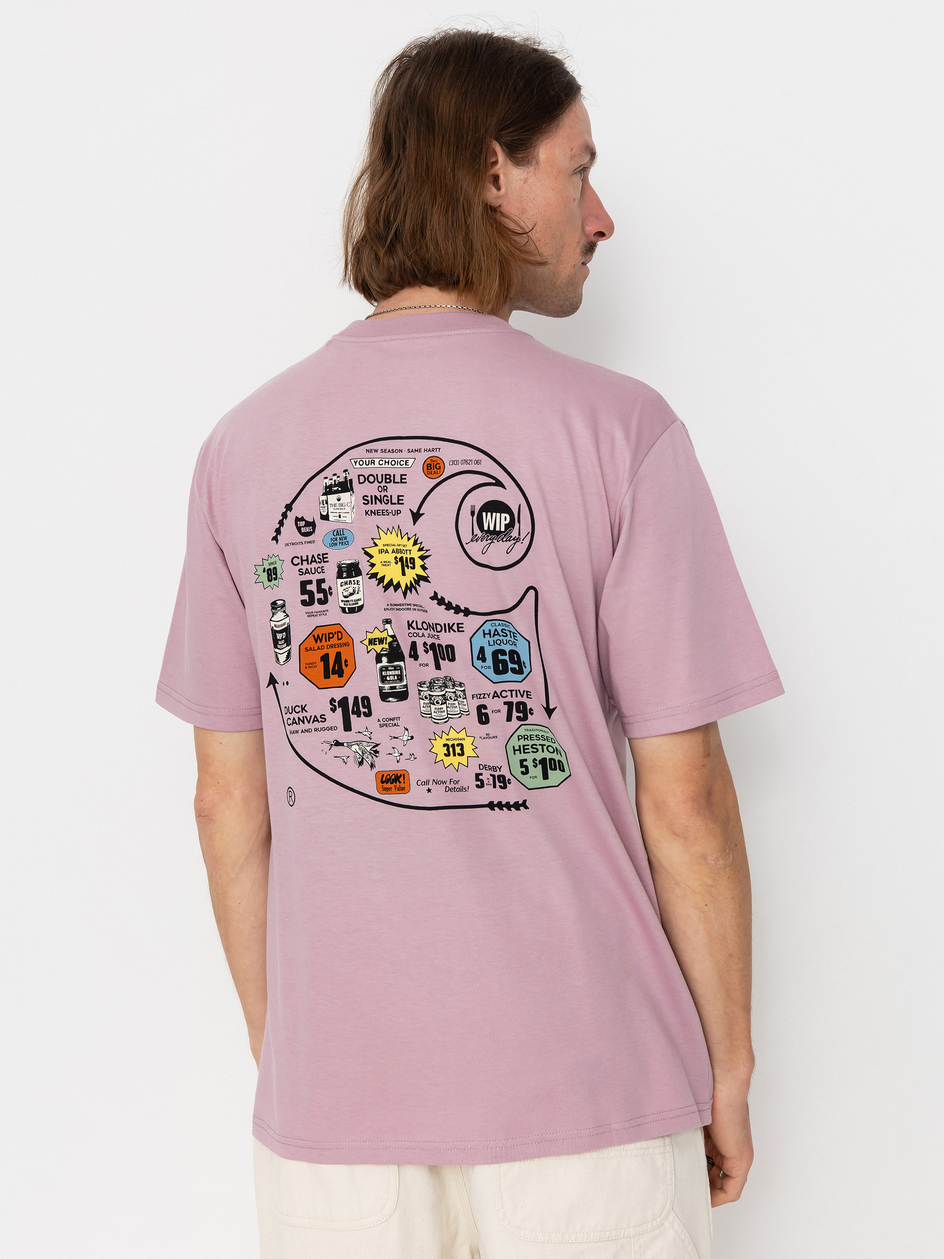 Carhartt WIP Catalogue C Logo T-Shirt (hortensia)