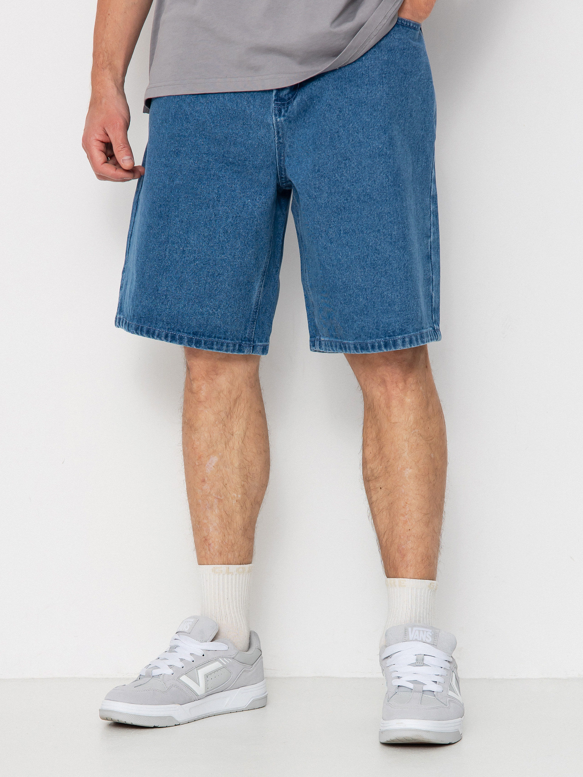OBEY Bigwig Baggy Denim Shorts (light indigo)