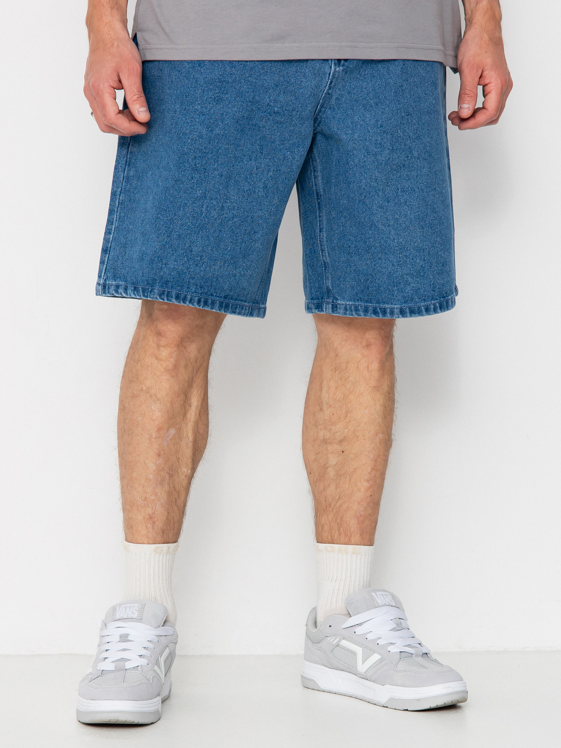 OBEY Bigwig Baggy Denim Shorts (light indigo)