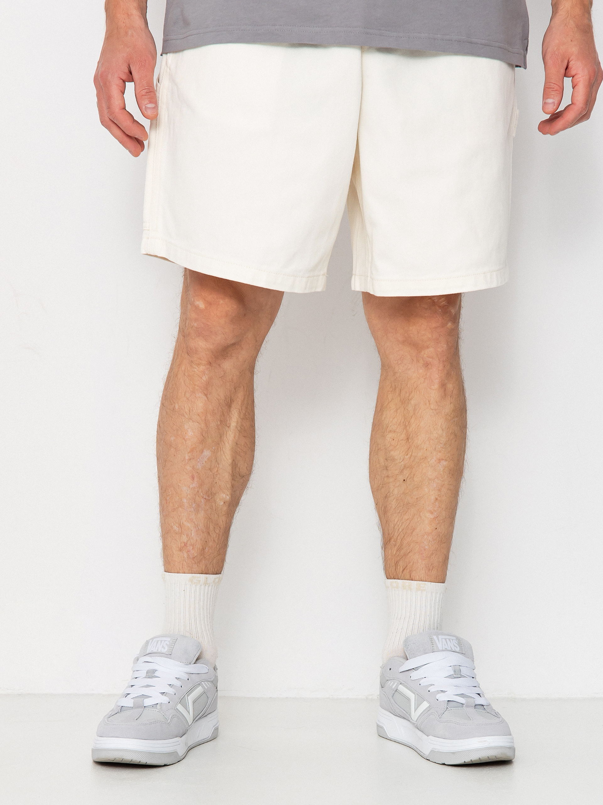 OBEY Easy Denim Carpenter Shorts (unbleached faded wash)